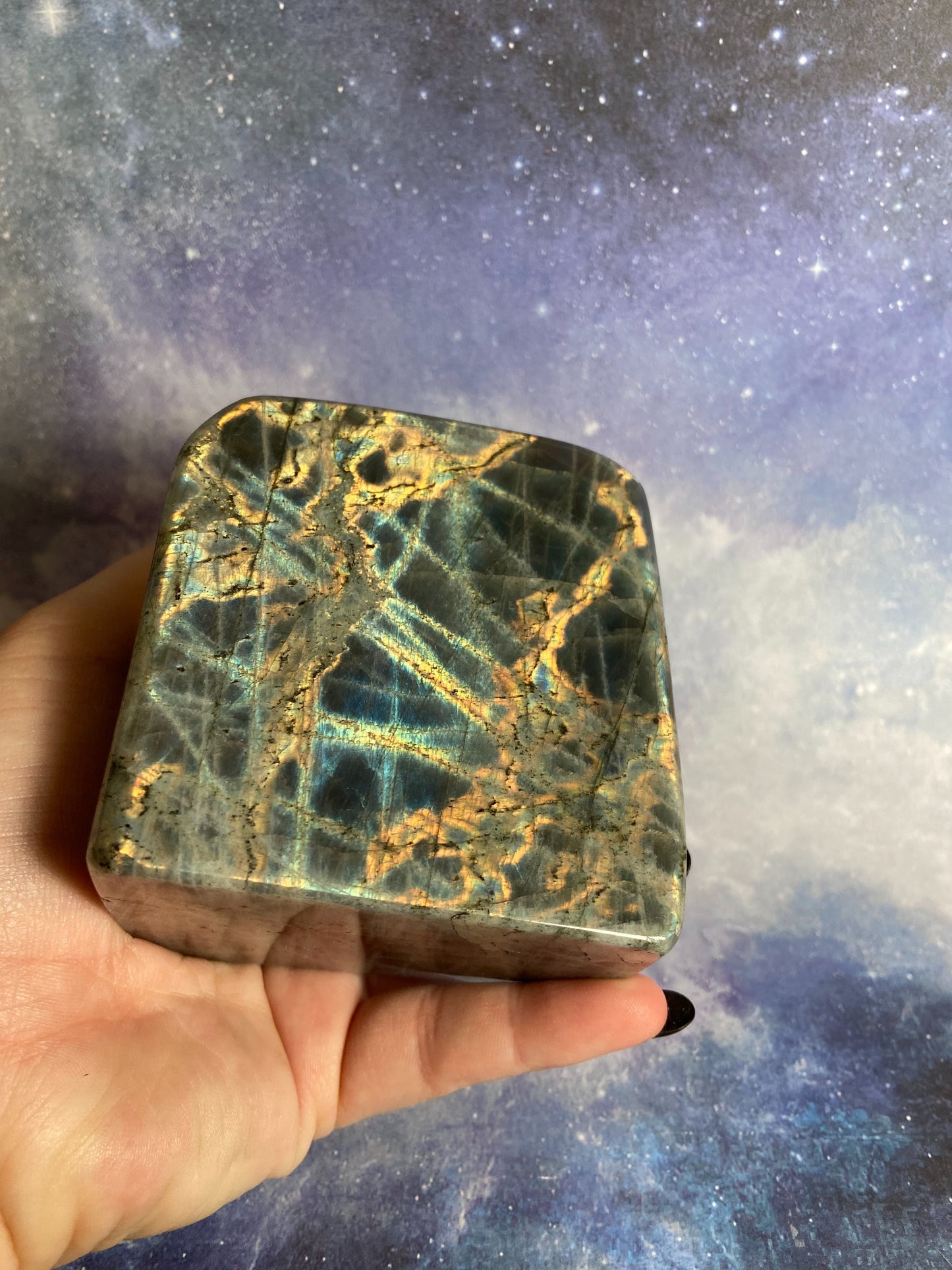 Purple Flash Labradorite Free Form