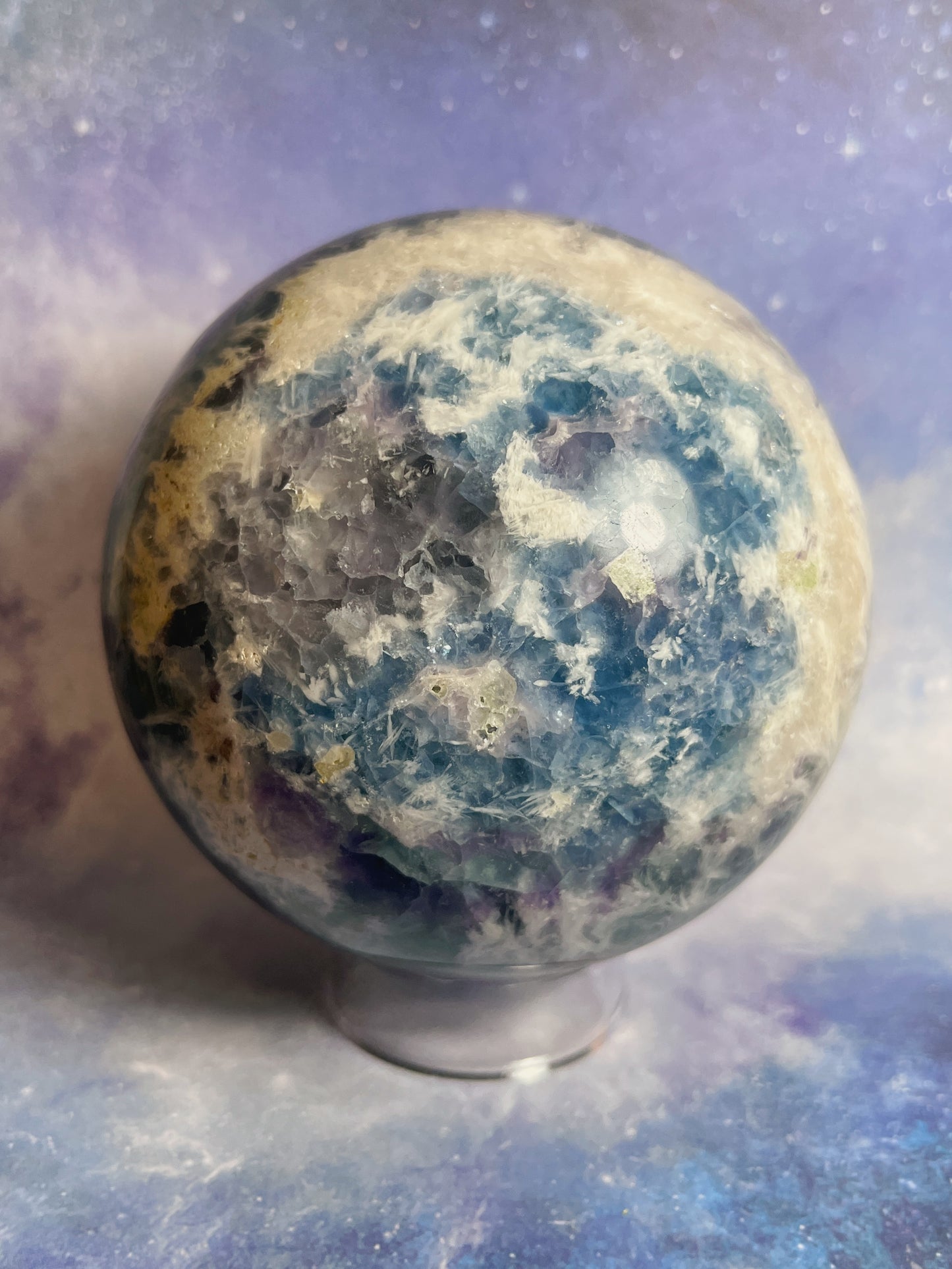 Rainbow Fluorite Sphere