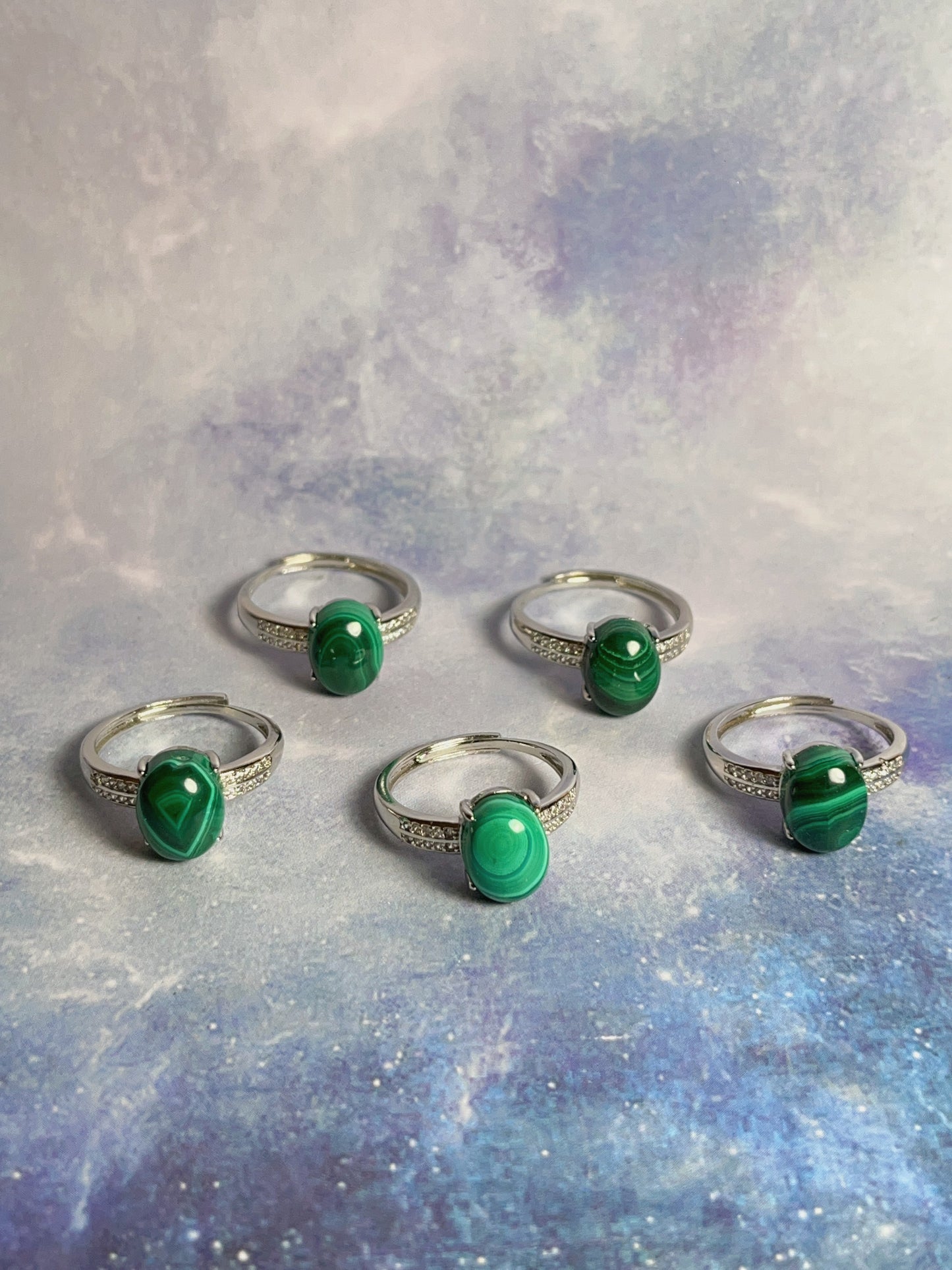Malachite Rings