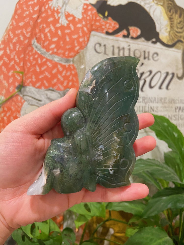 Moss Agate Fairy