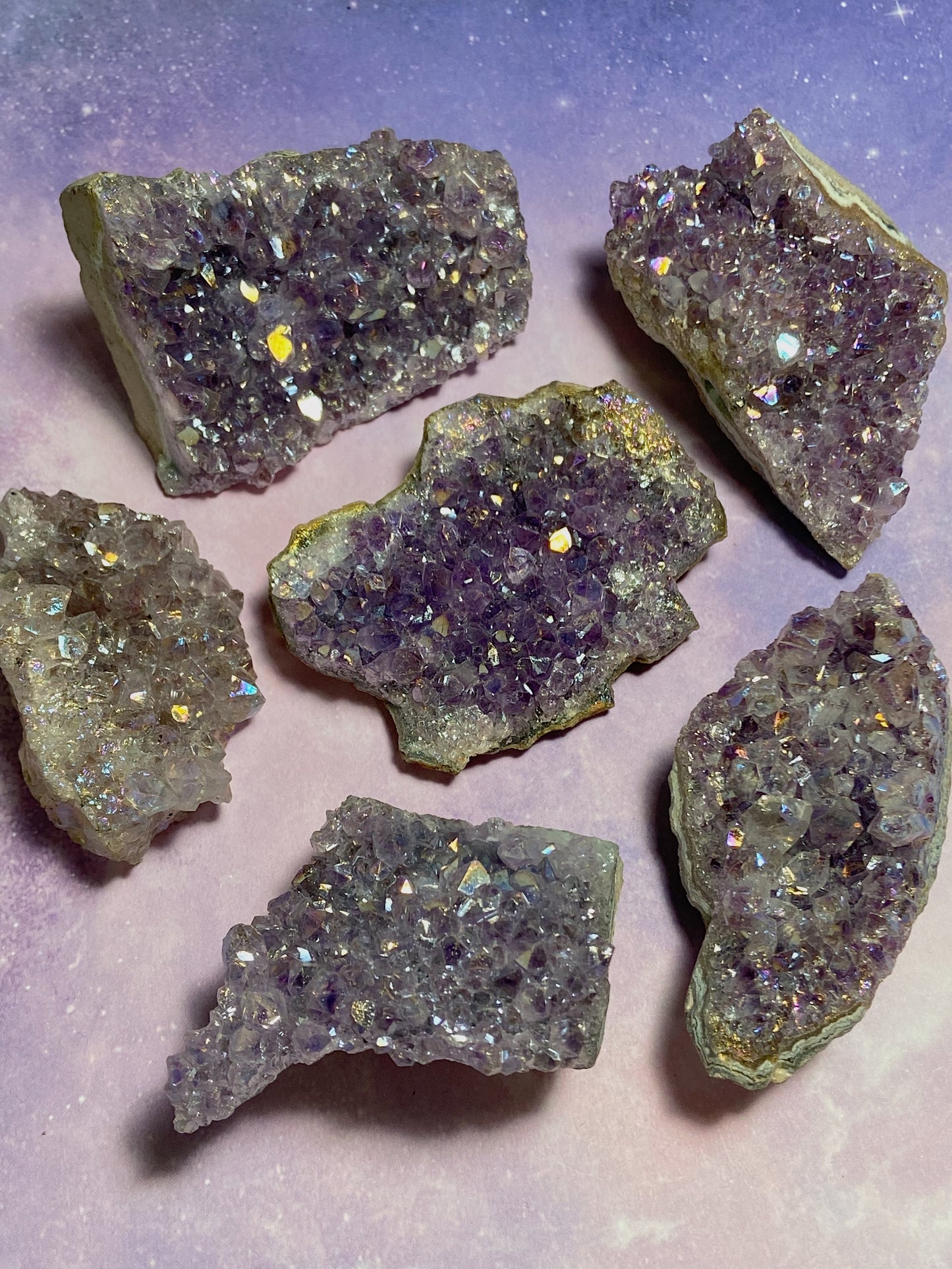 Aura Amethyst Cluster