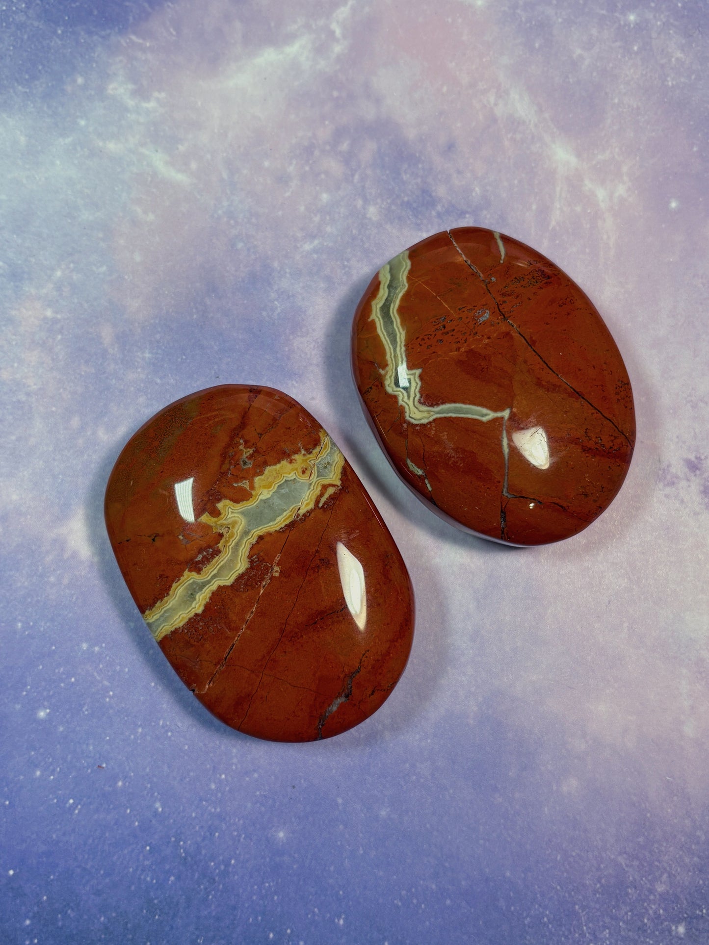 Red Jasper Palm Stone