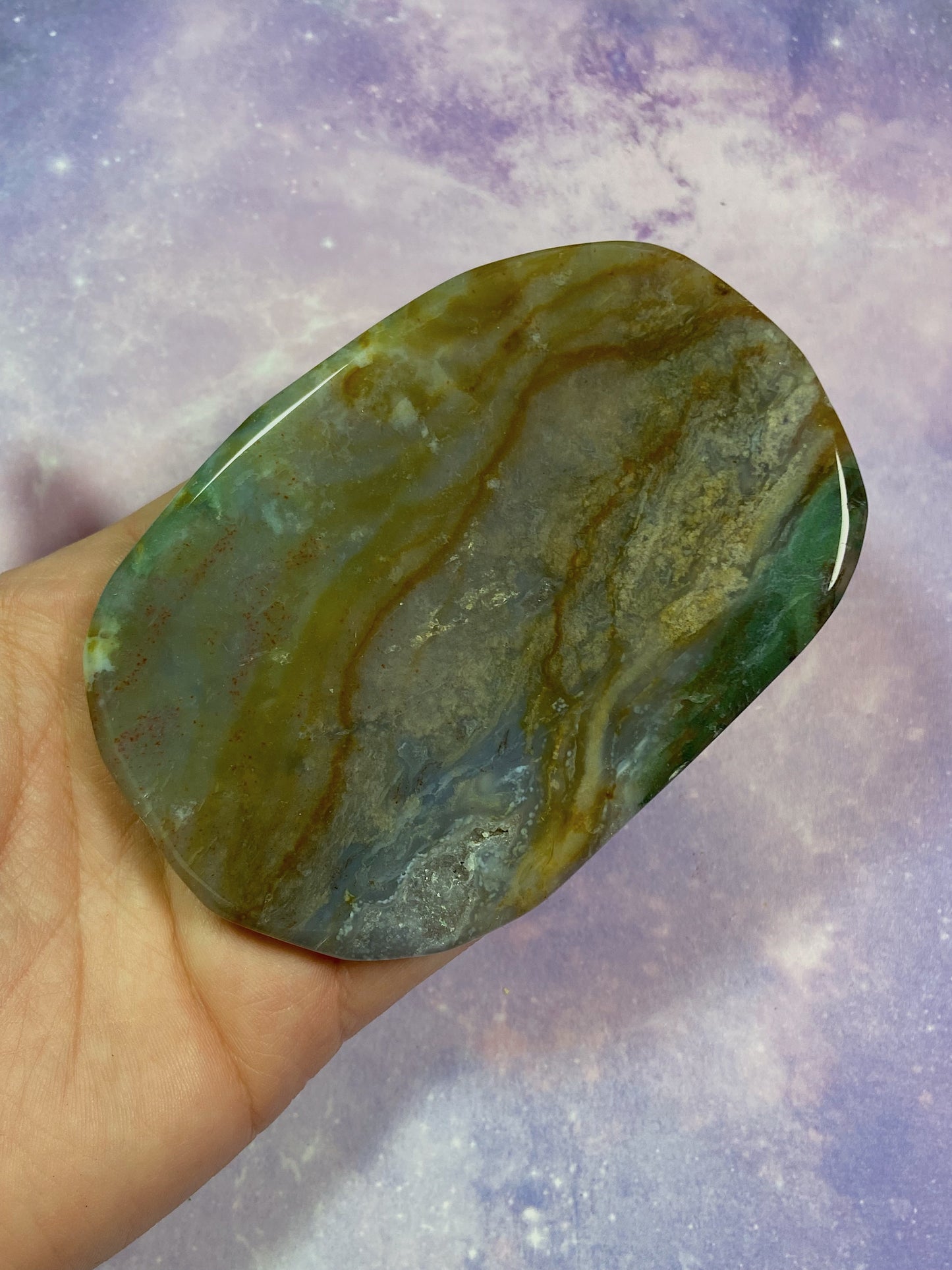 Colorful Moss Agate Slab