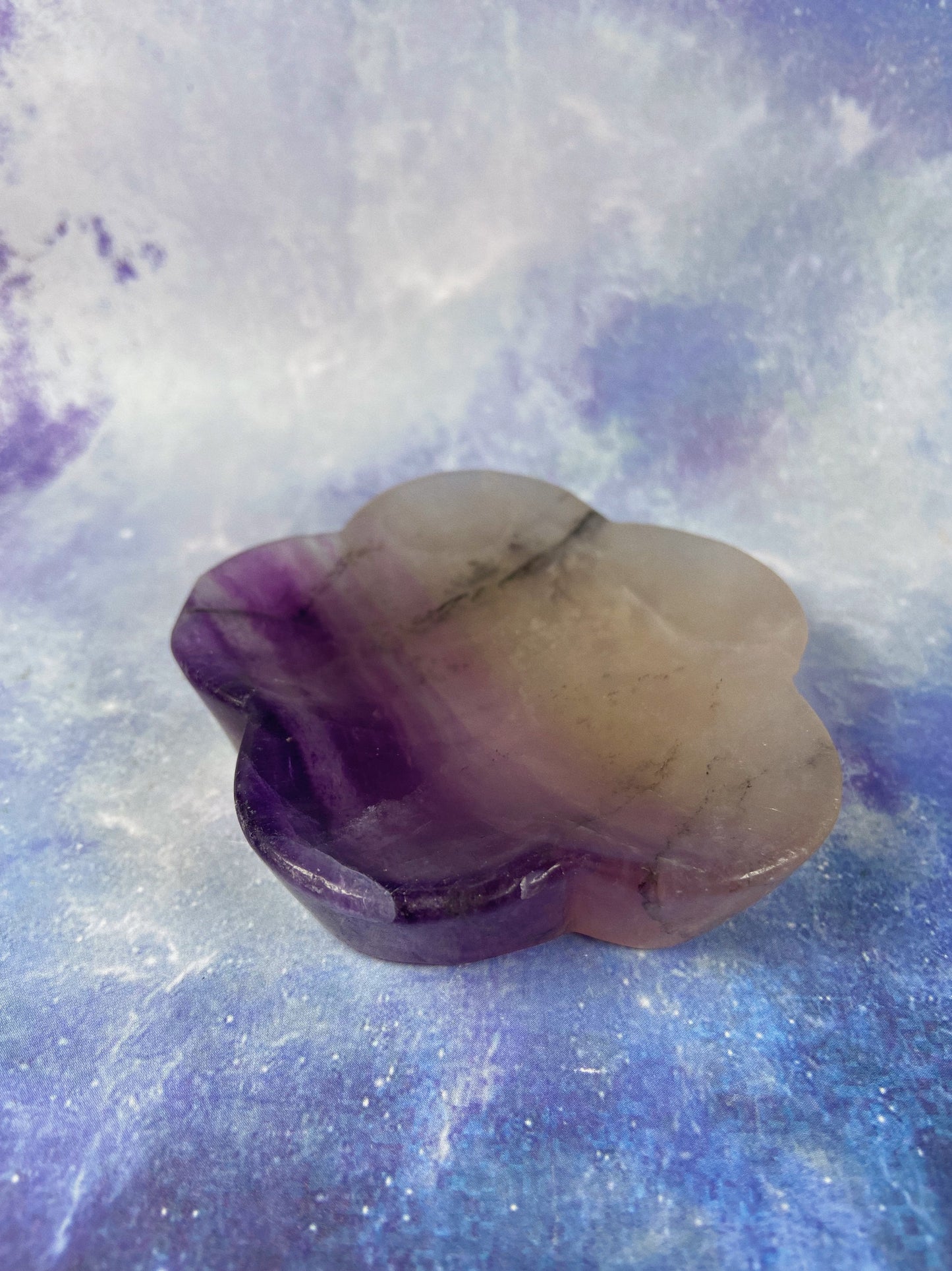 Fluorite Flower Dish