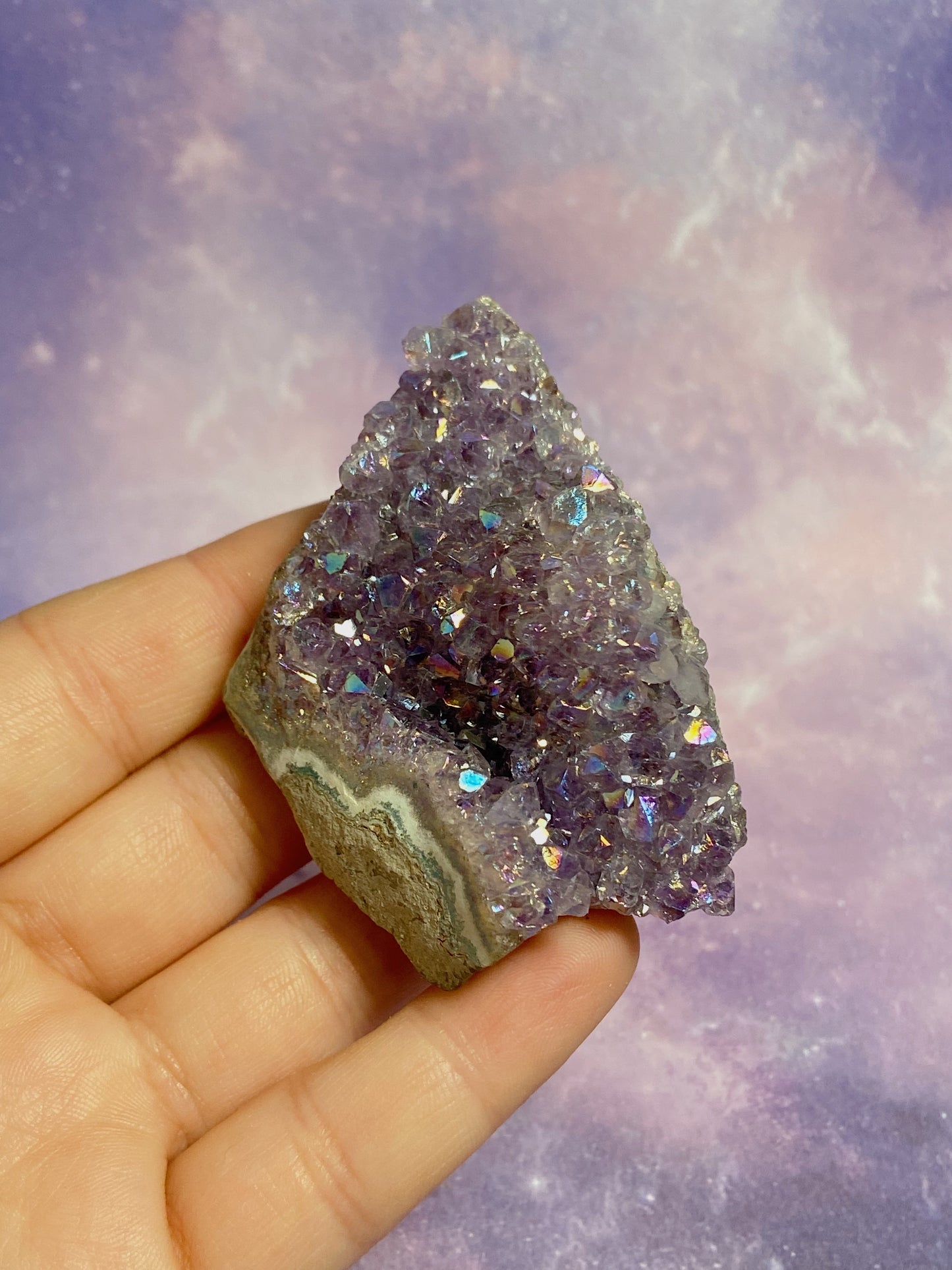 Aura Amethyst Cluster