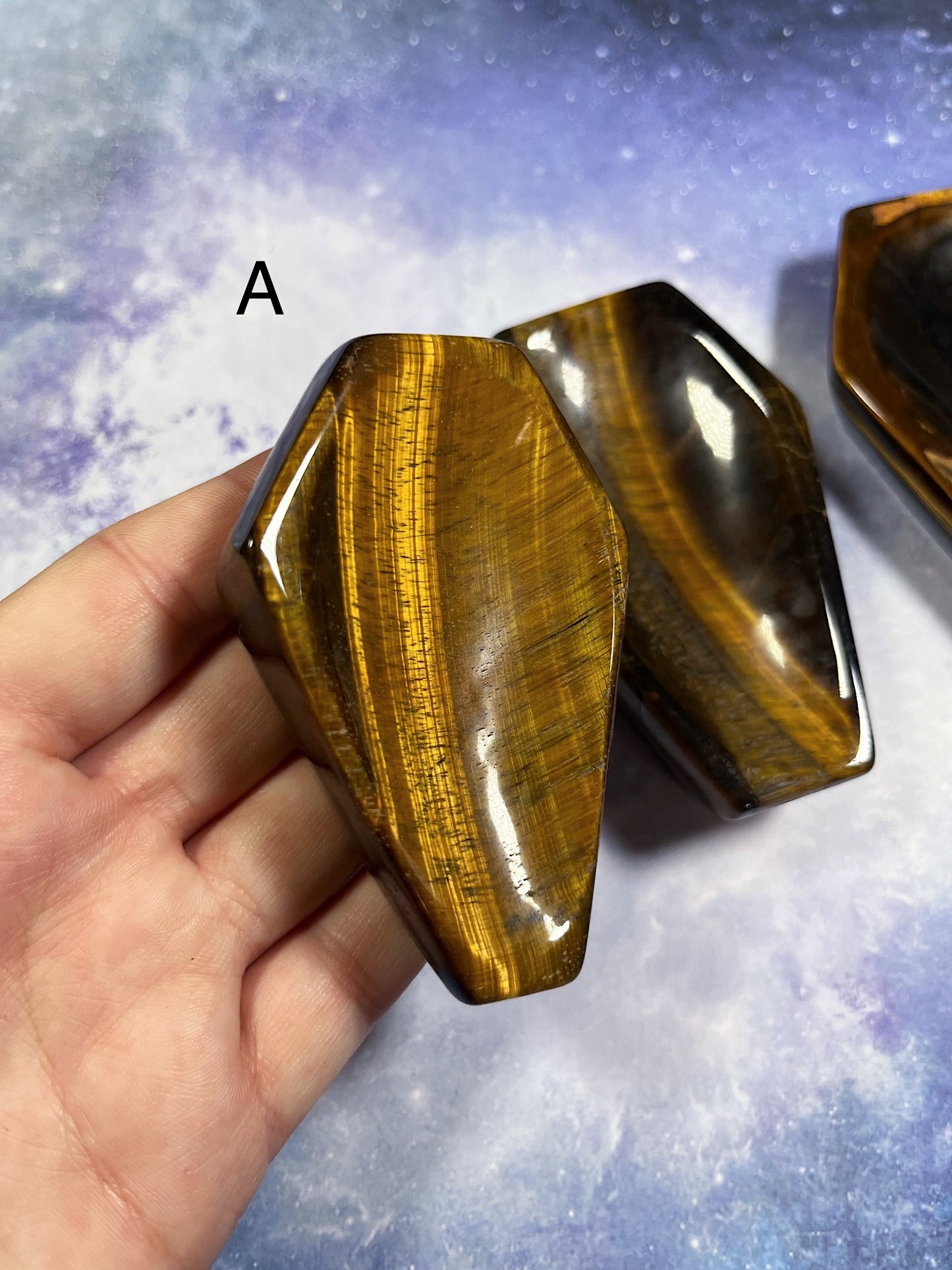 Tiger's Eye Coffin Dish