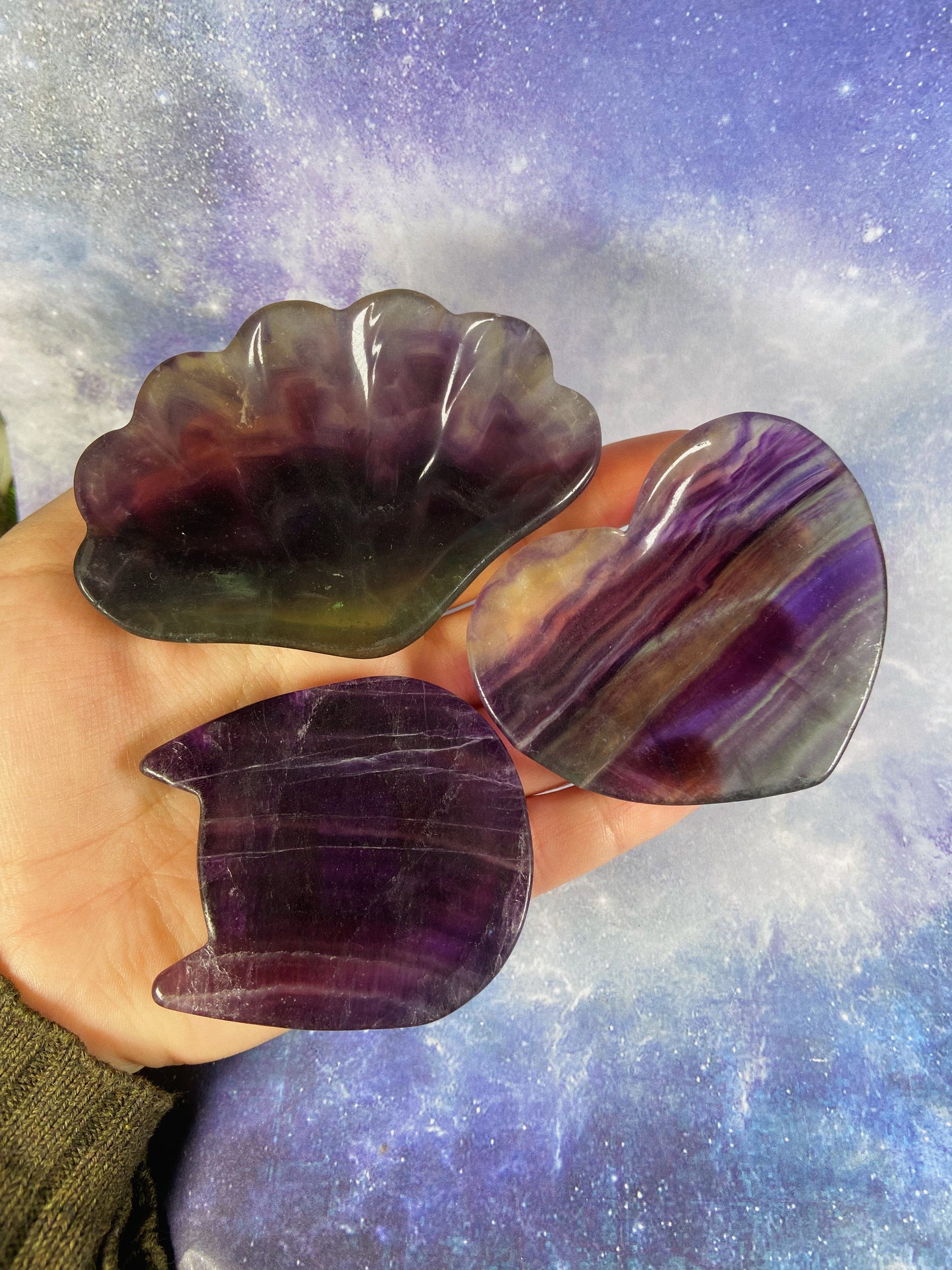 Fluorite Dish Carvings