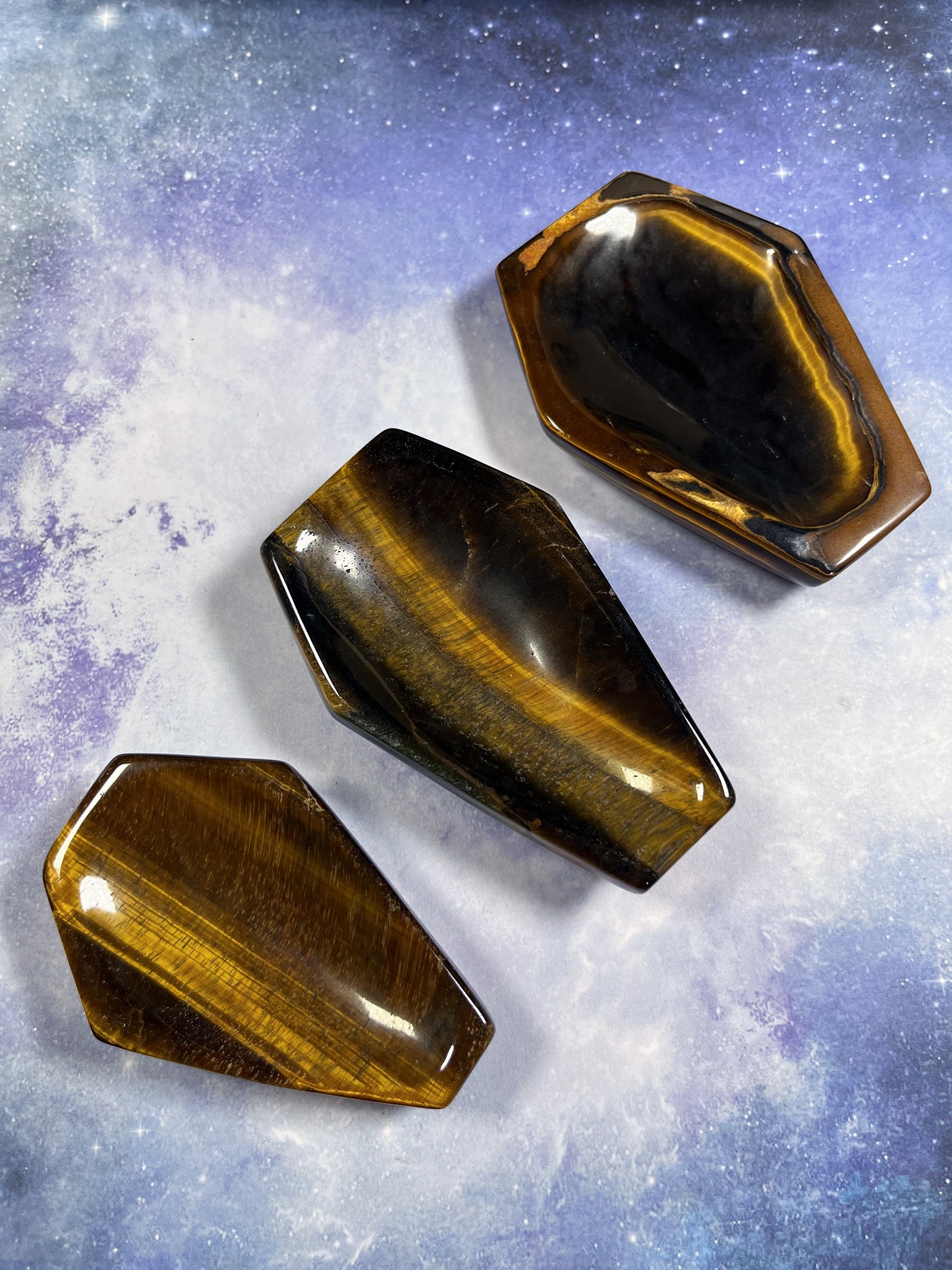 Tiger's Eye Coffin Dish