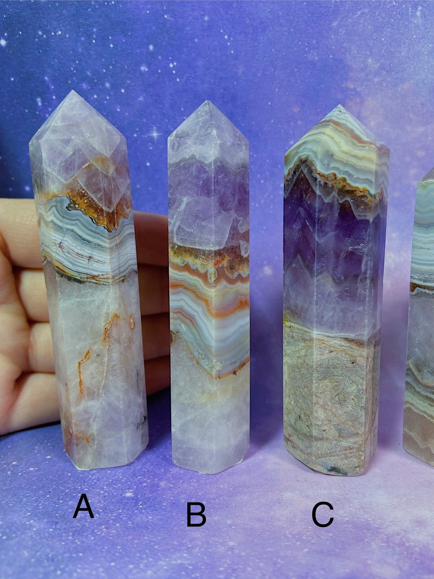 Crazy Lace Amethyst Tower