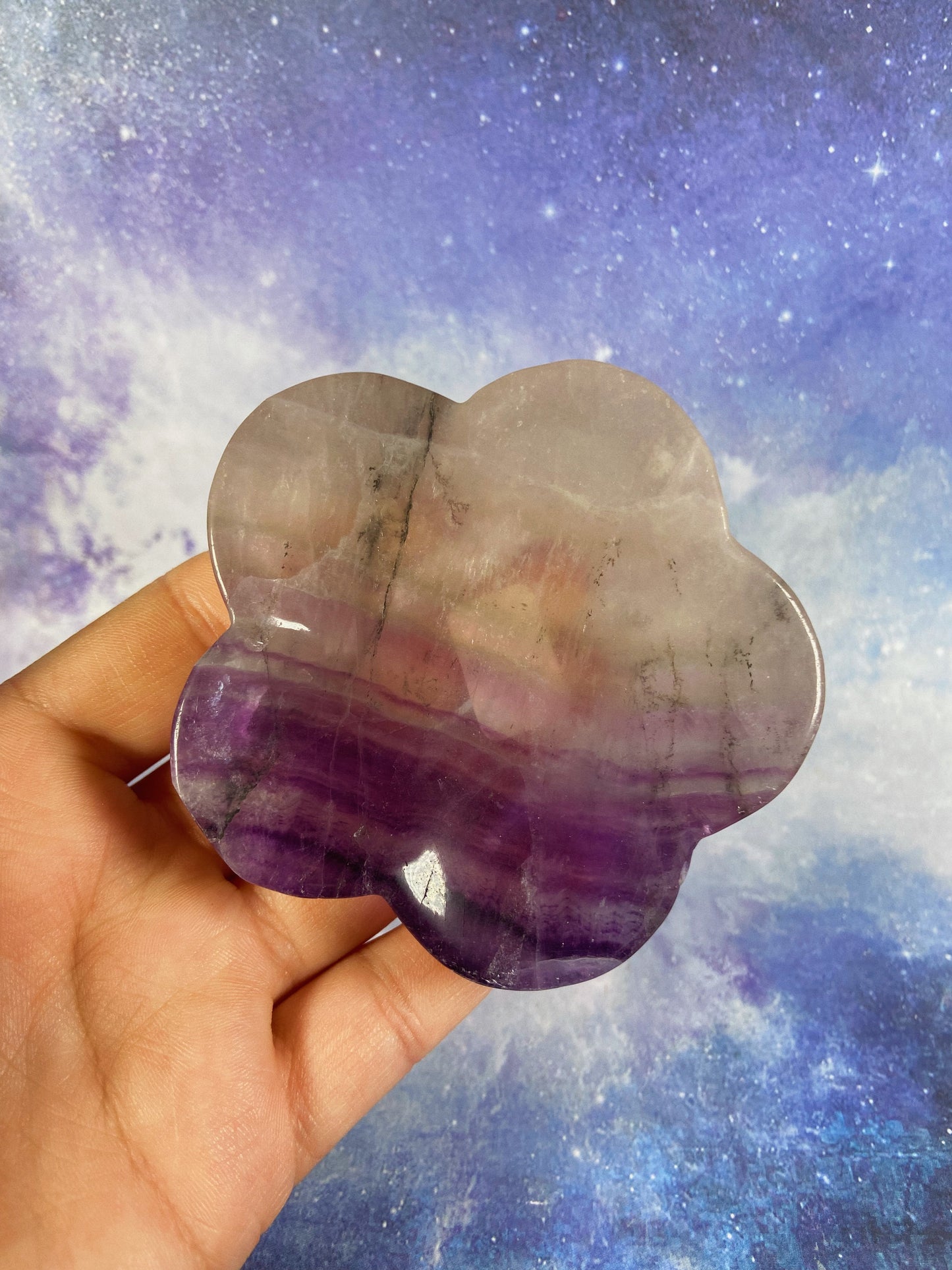 Fluorite Flower Dish