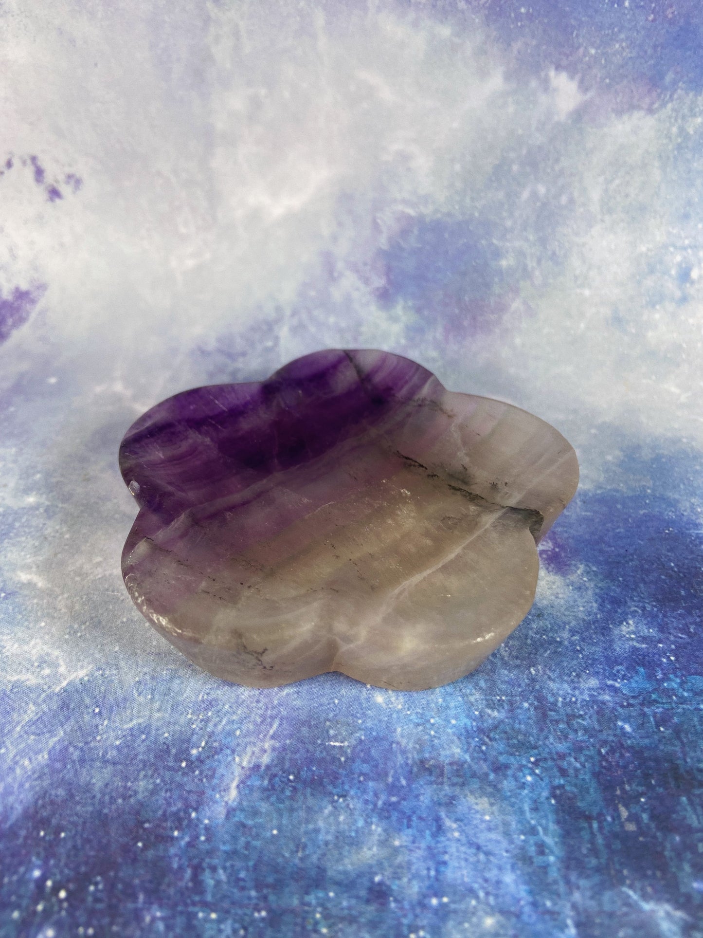 Fluorite Flower Dish