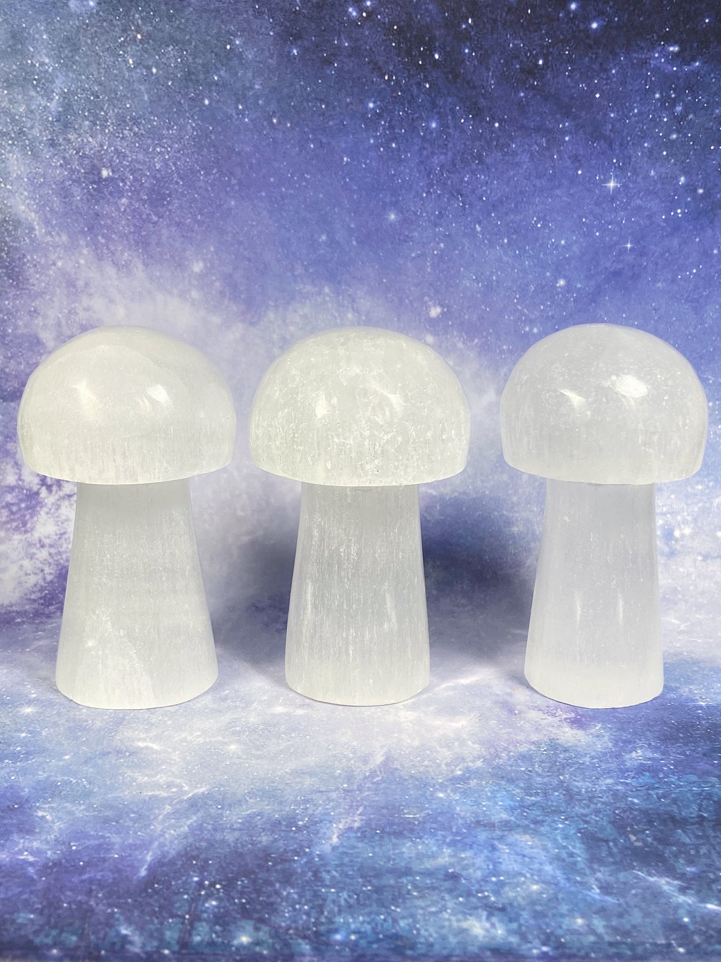 Satin Spar (Selenite) Mushroom