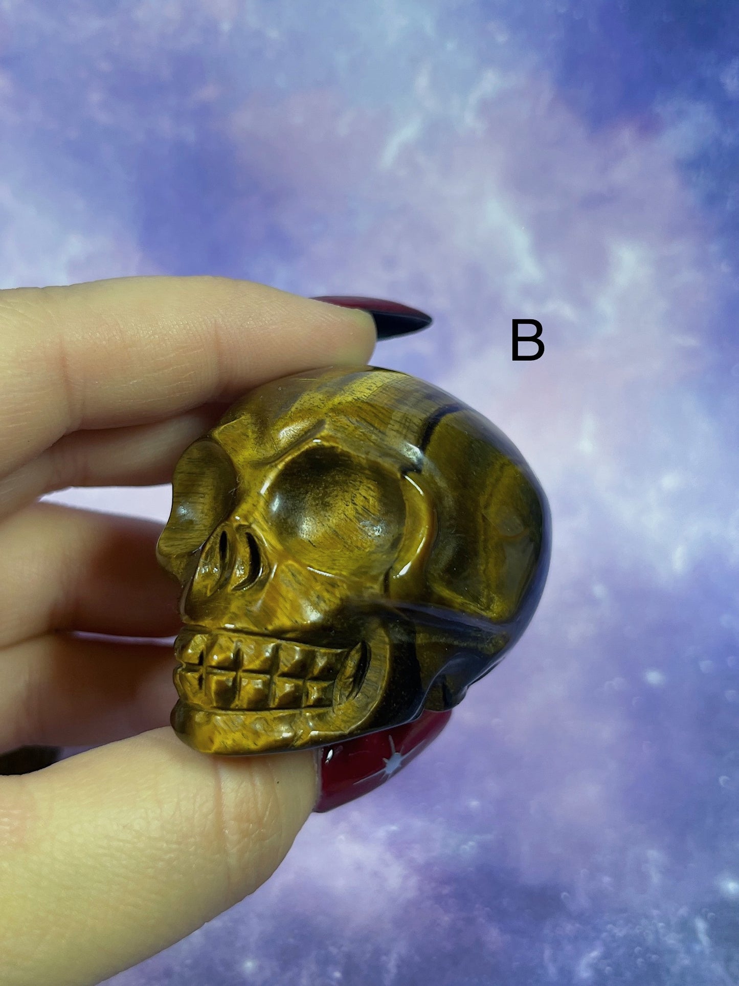 Tiger's Eye Skull