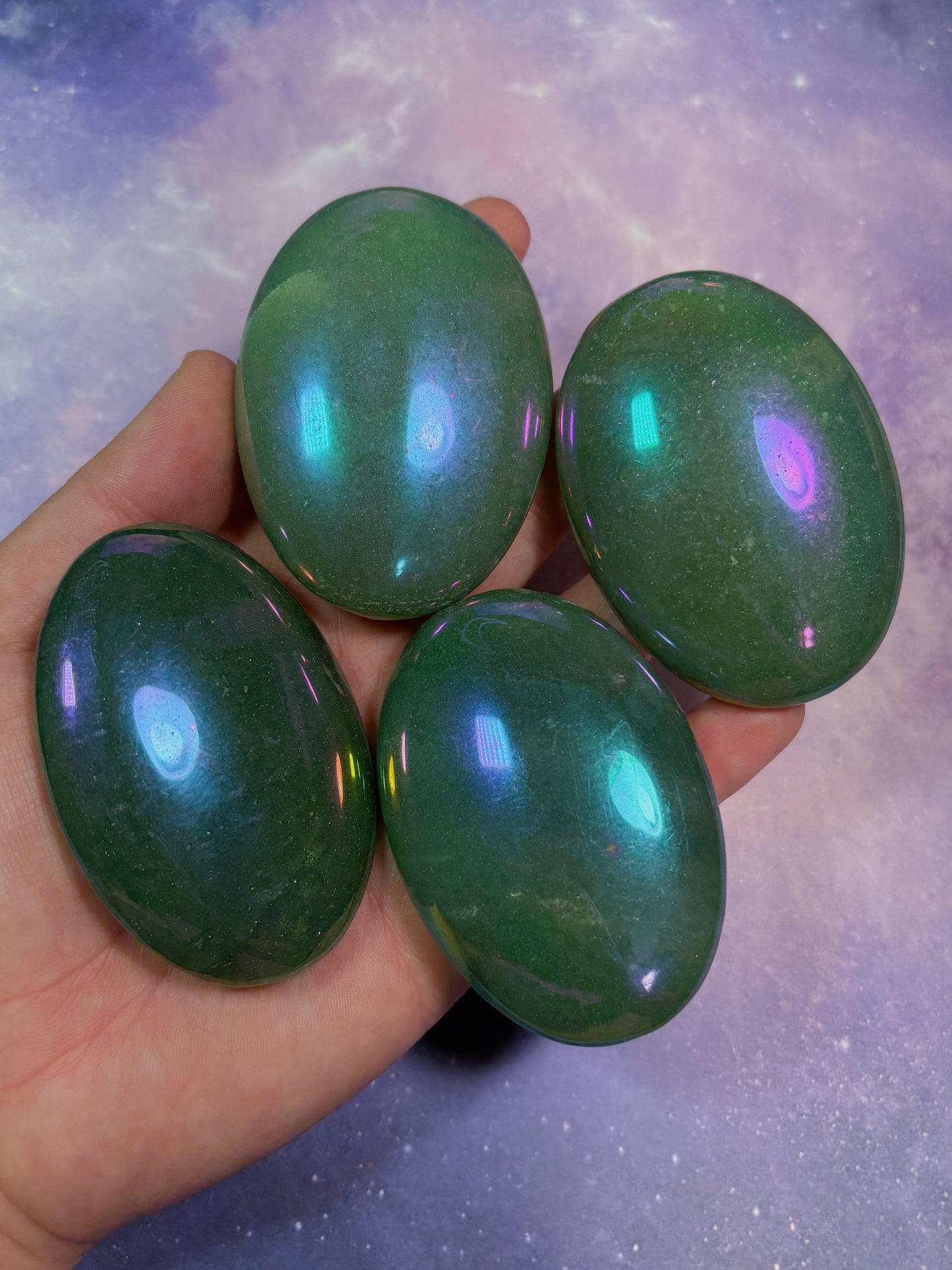 Aura Green Aventurine Palm Stone