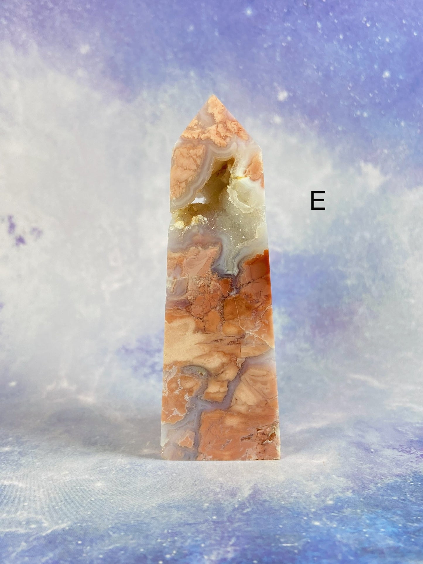 Pink Agate Tower (Chalcedony)