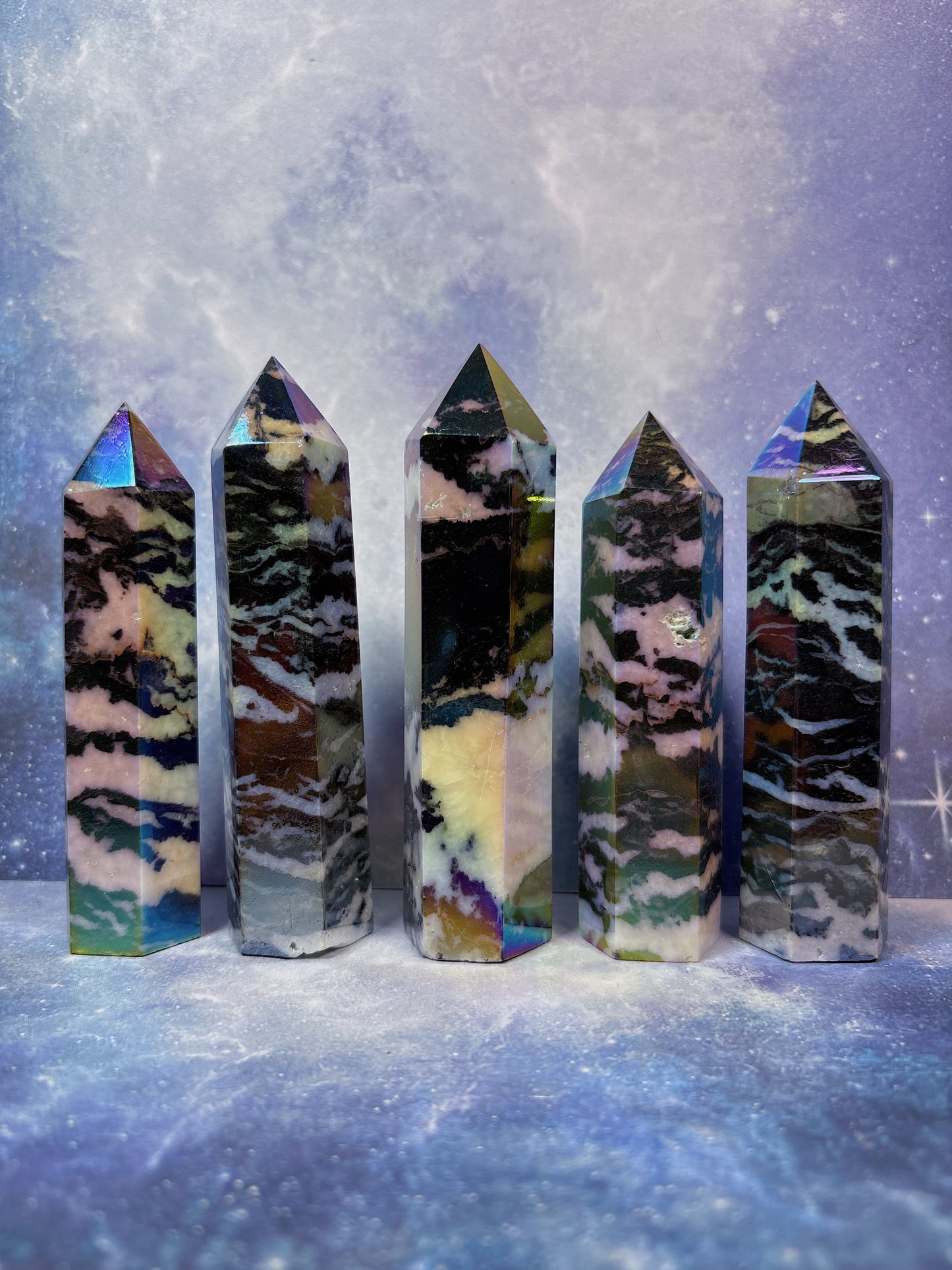 Aura Zebra Jasper Tower