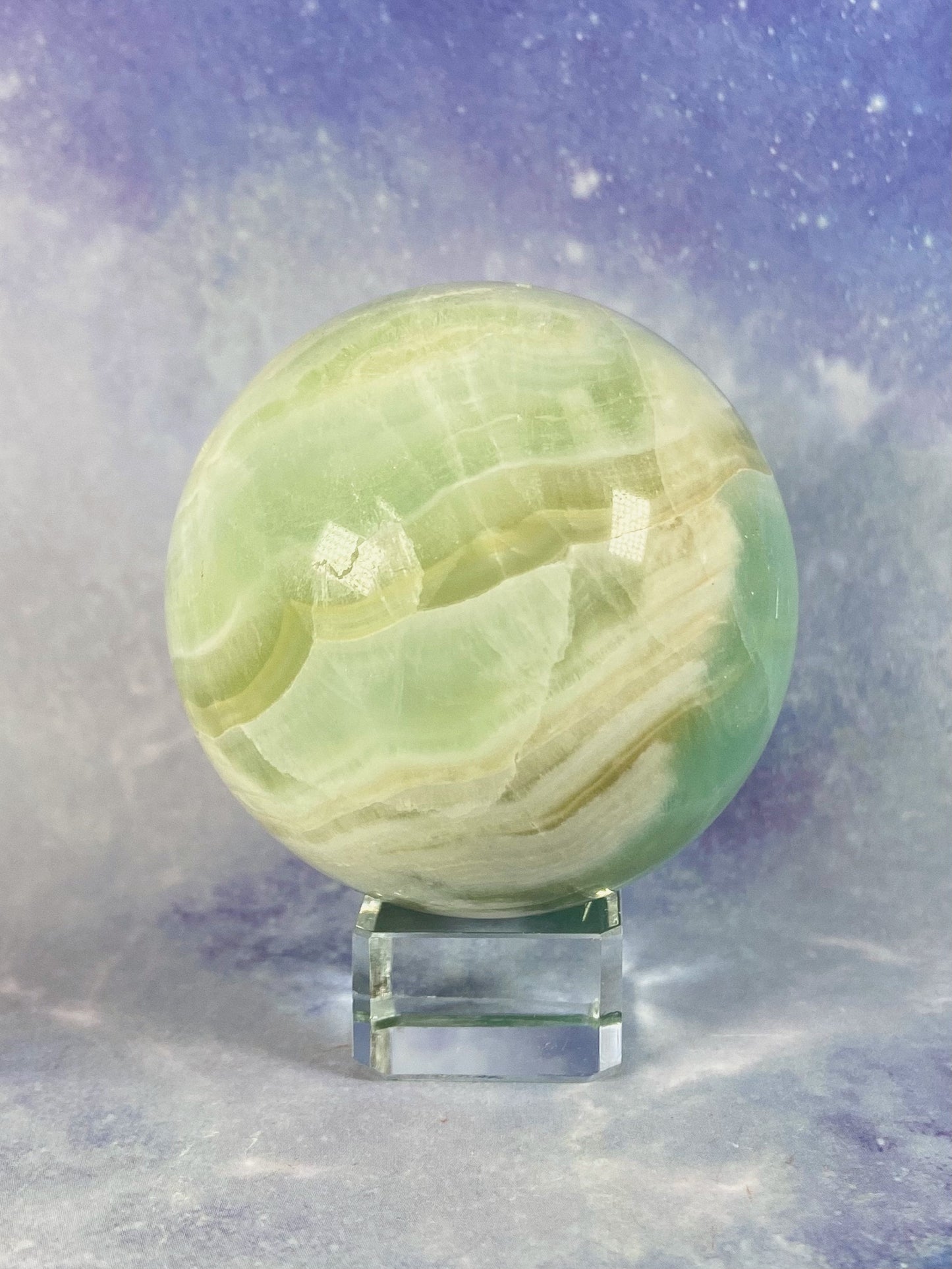 Pistachio Calcite Sphere