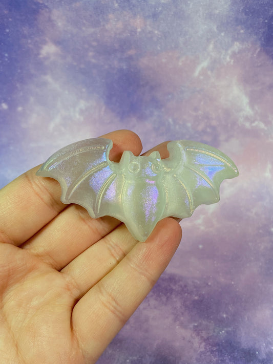 Aura Selenite Bat