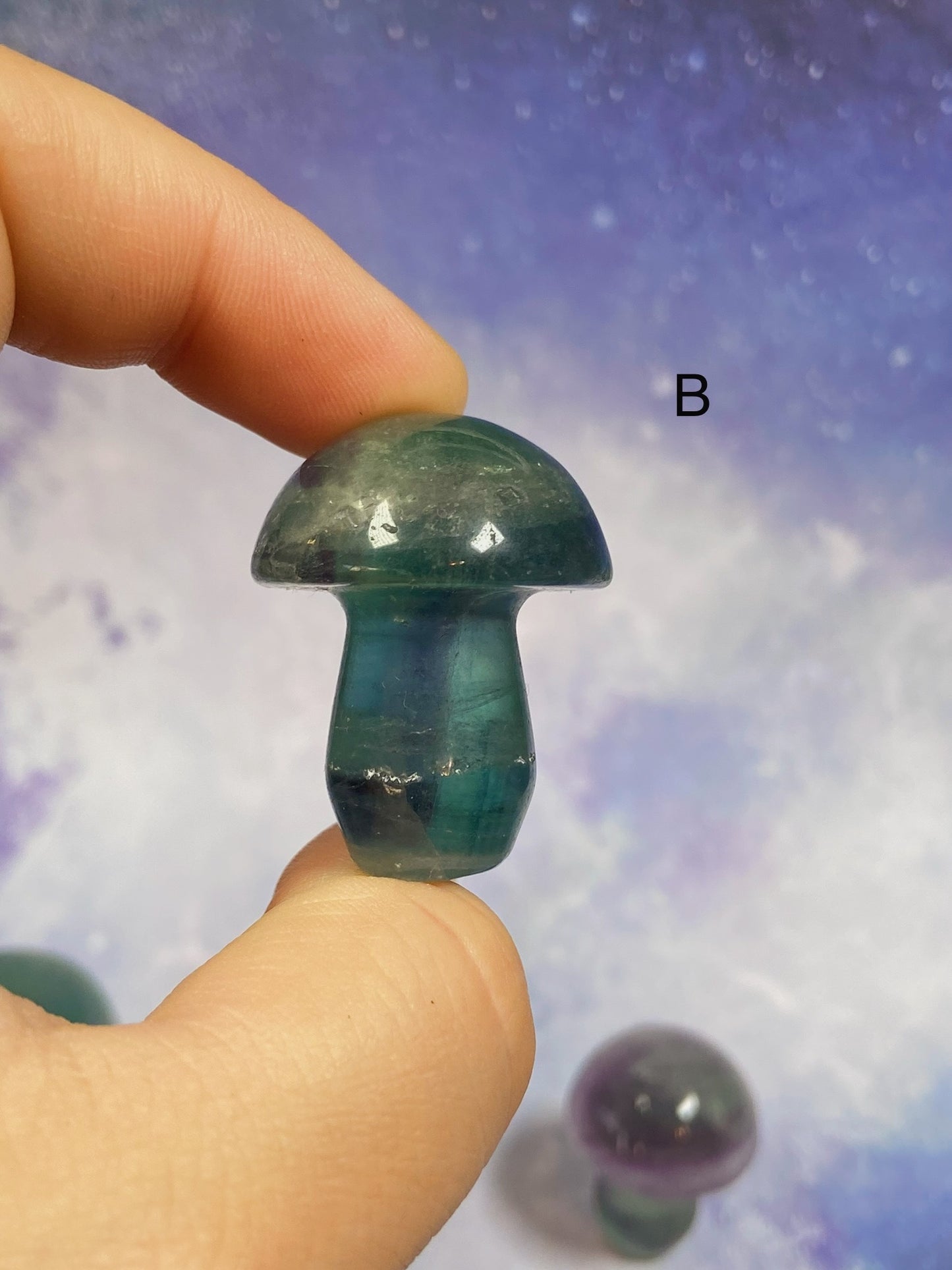 Mini Fluorite Mushroom