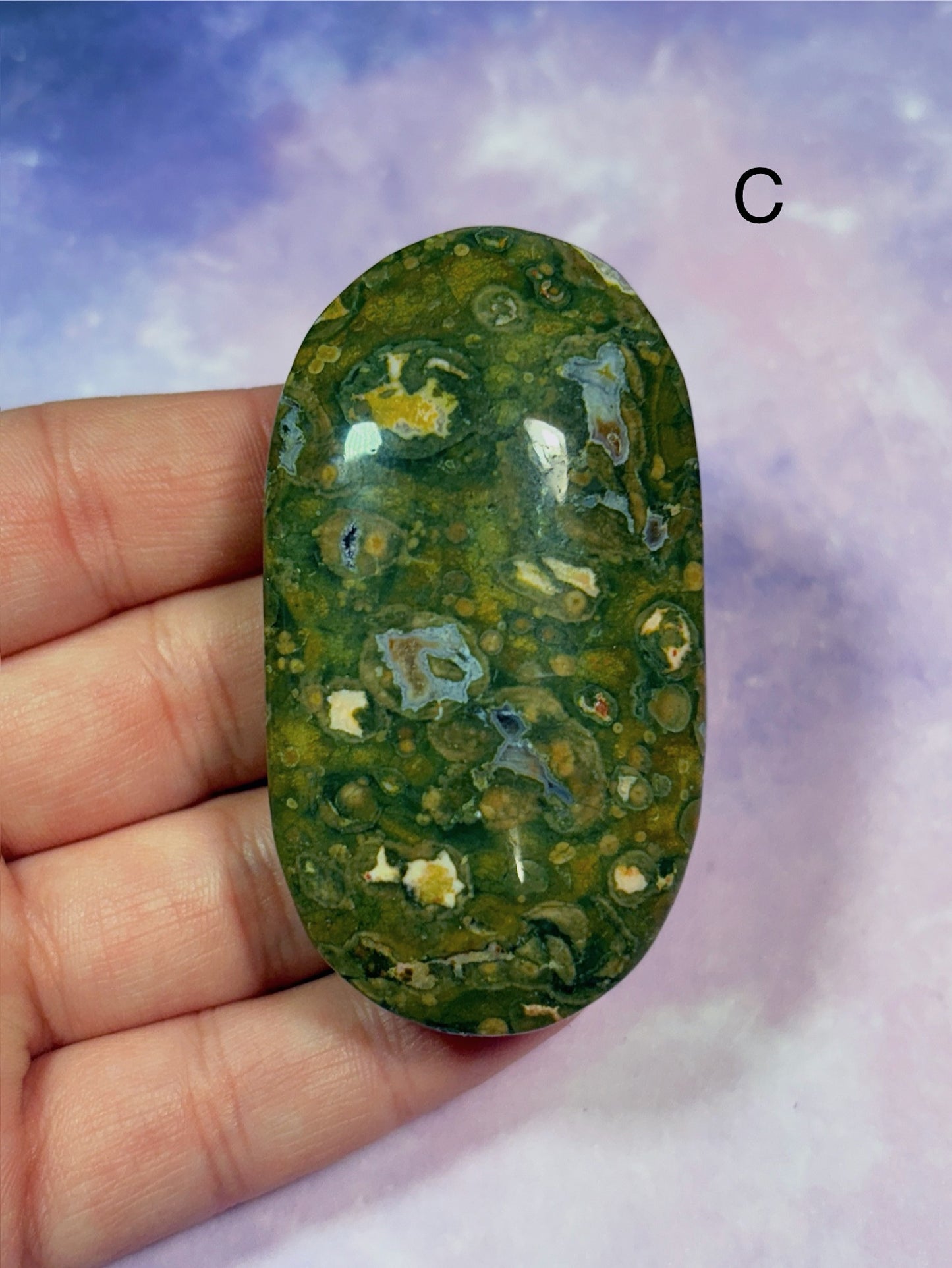 Rainforest Jasper Palm Stone