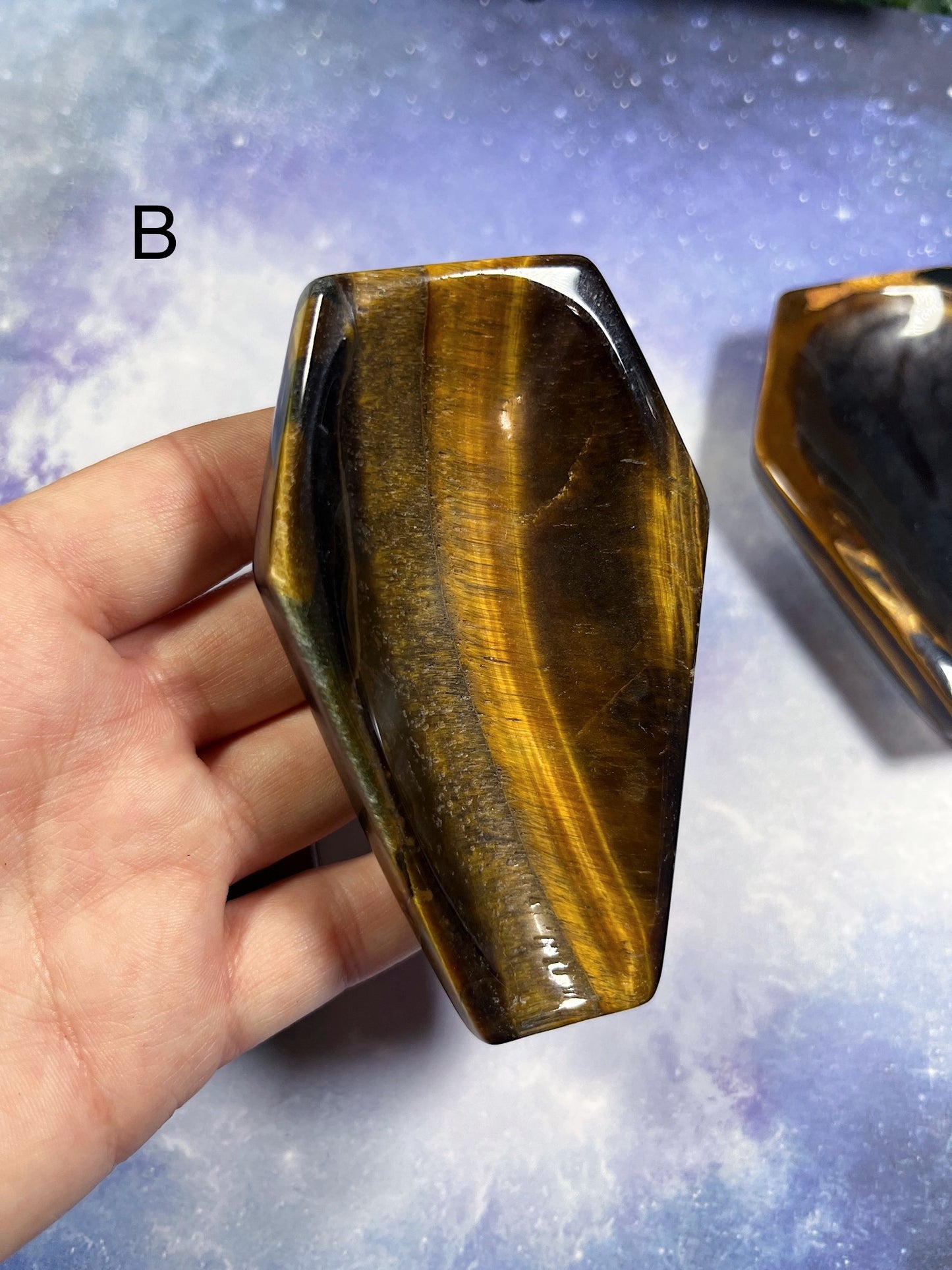 Tiger's Eye Coffin Dish