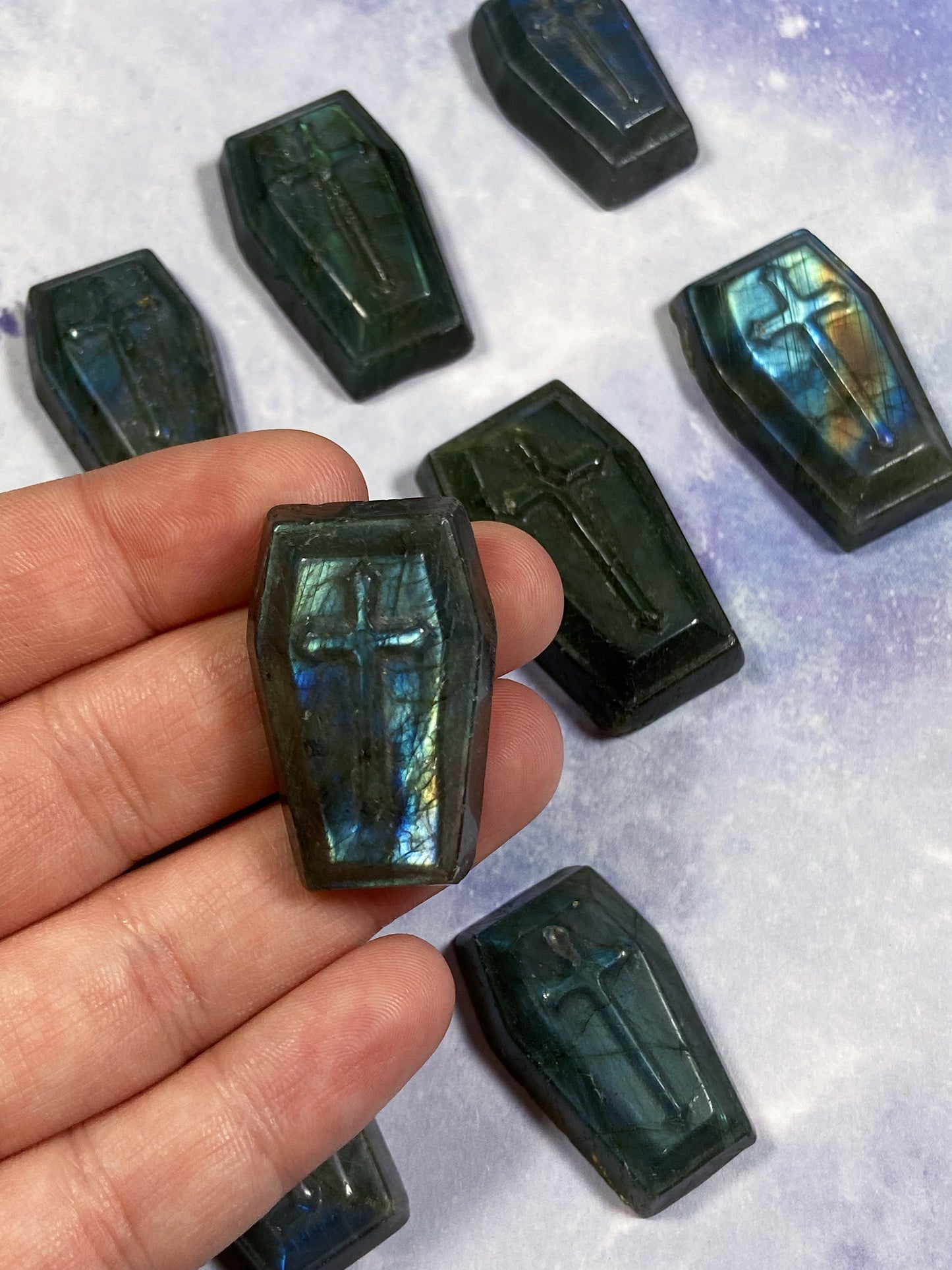 Mini Labradorite Coffin