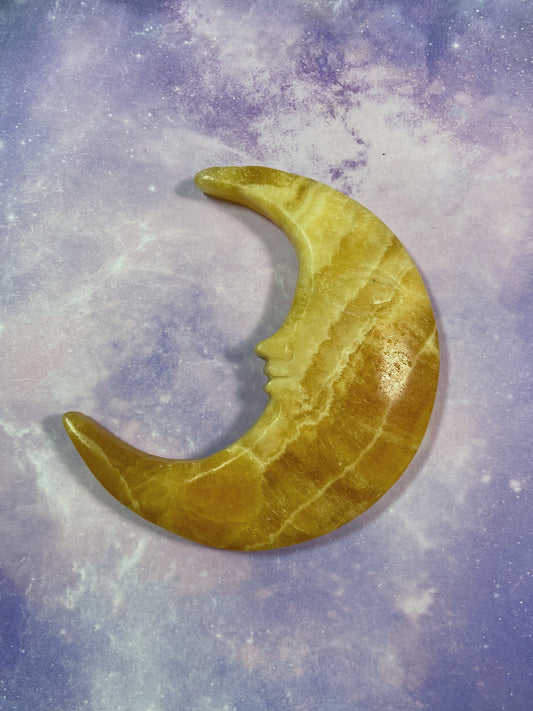 Orange Calcite Moon B