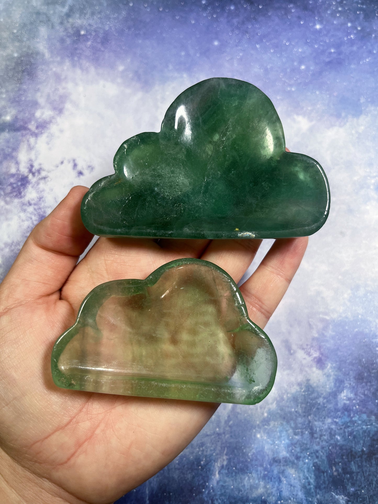 Green Fluorite Cloud Dish