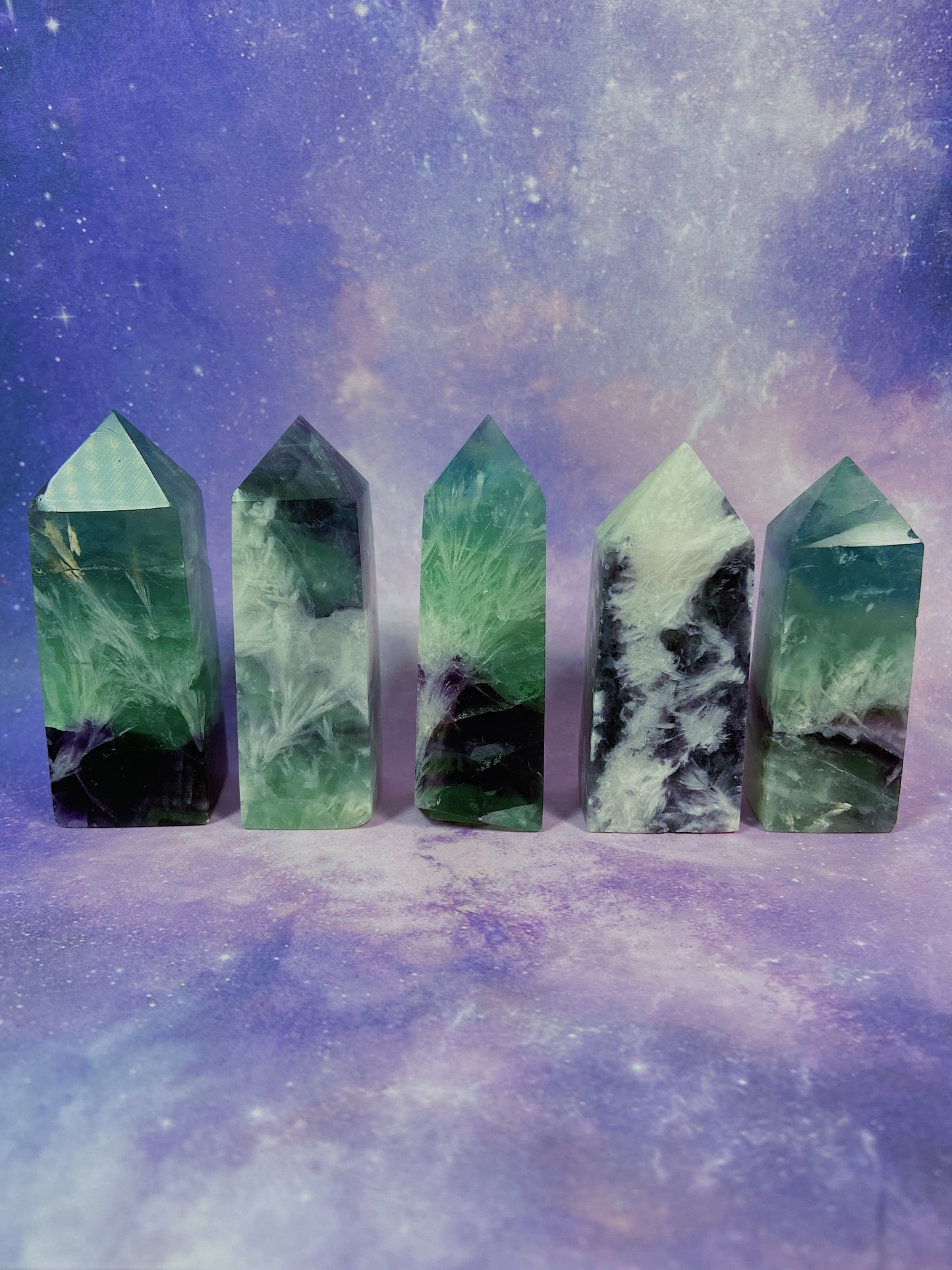 Snowflake Fluorite Tower