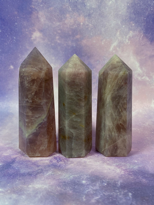 Lavender Rose Quartz Tower