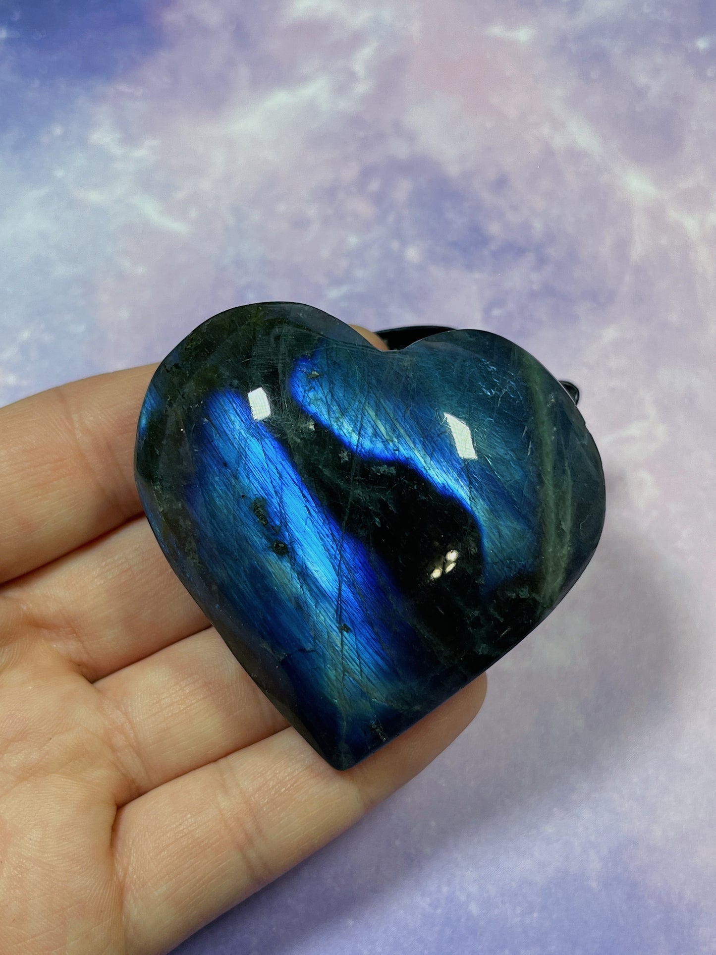 Labradorite Heart