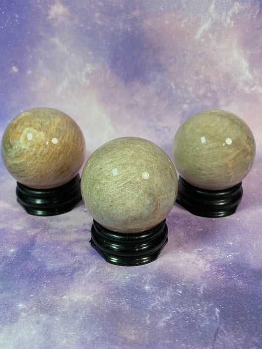 Peach Moonstone Sphere