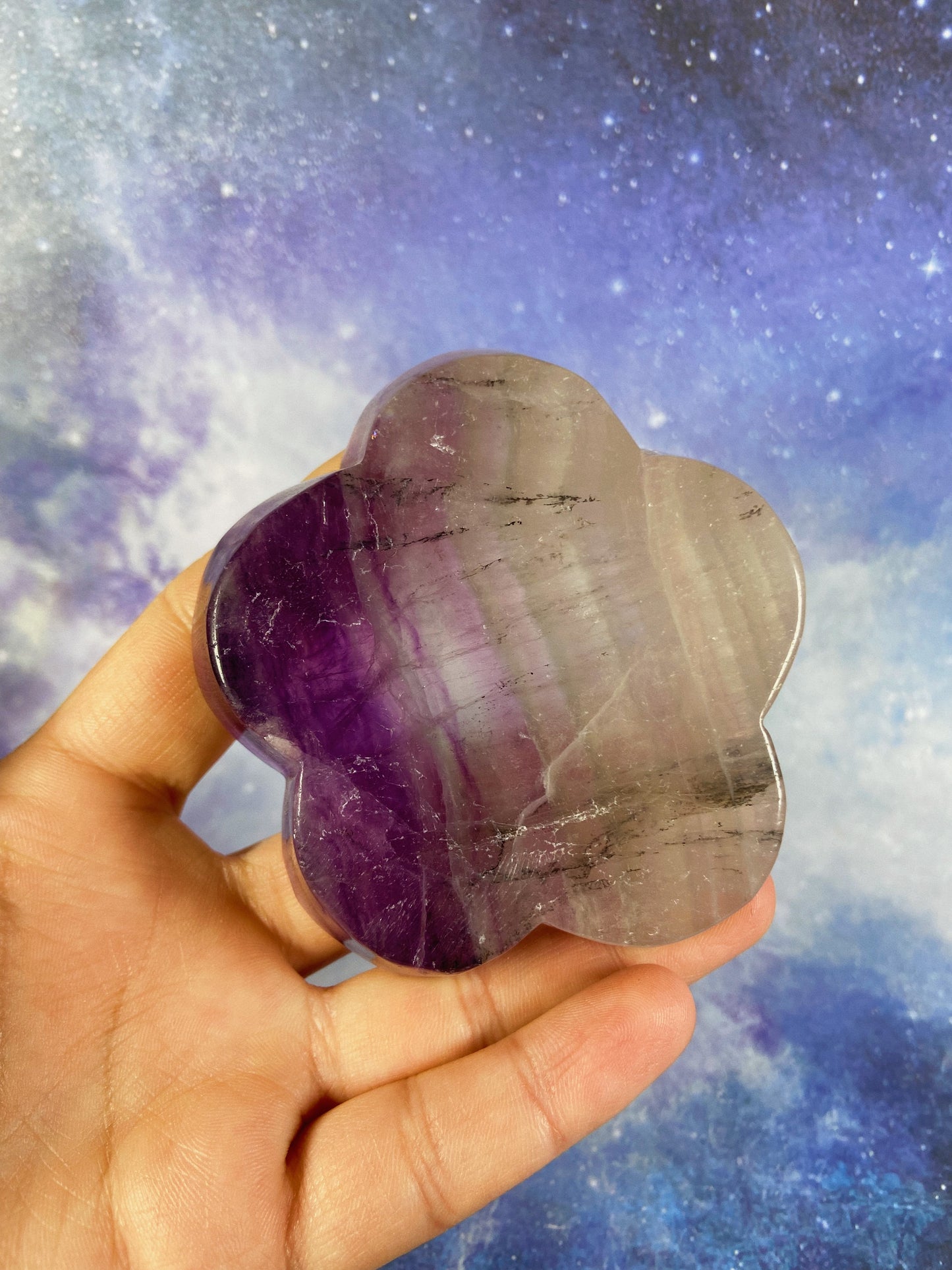 Fluorite Flower Dish