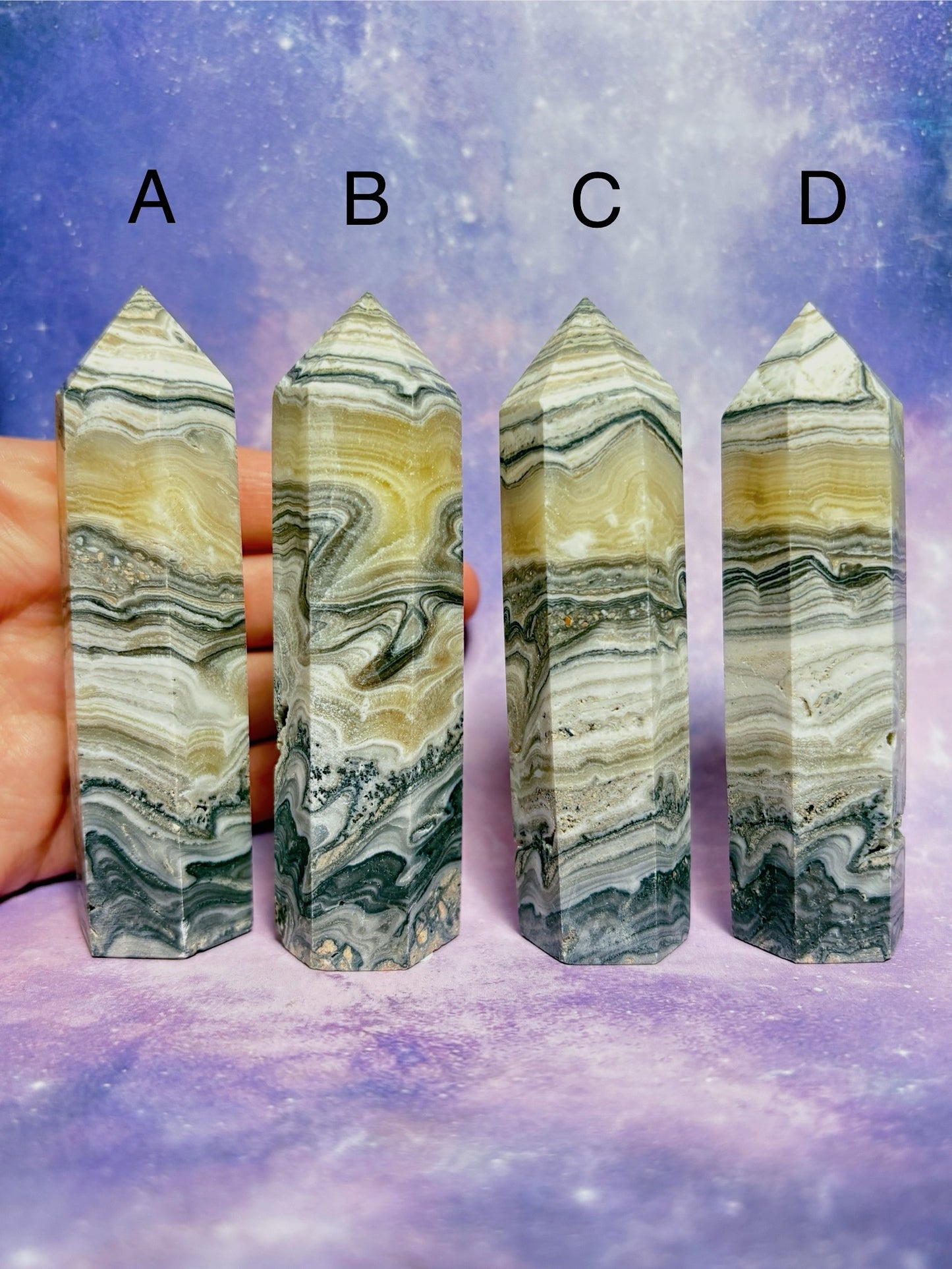 Banded Calcite Tower