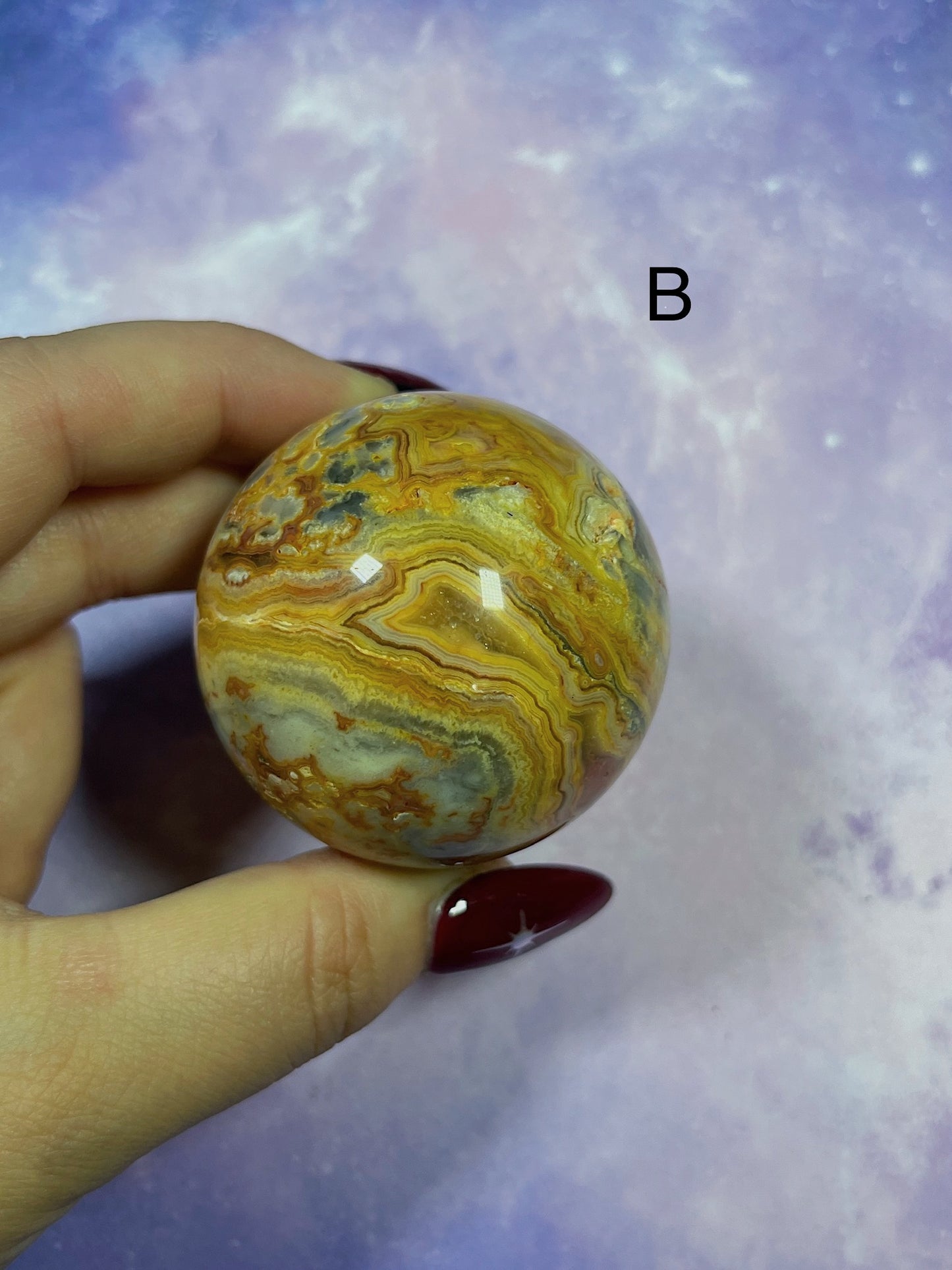 Crazy Lace Agate Sphere