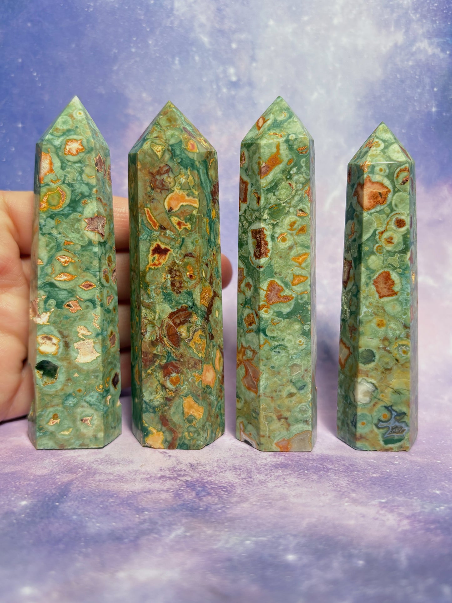 Rainforest Jasper (Rhyolite) Tower