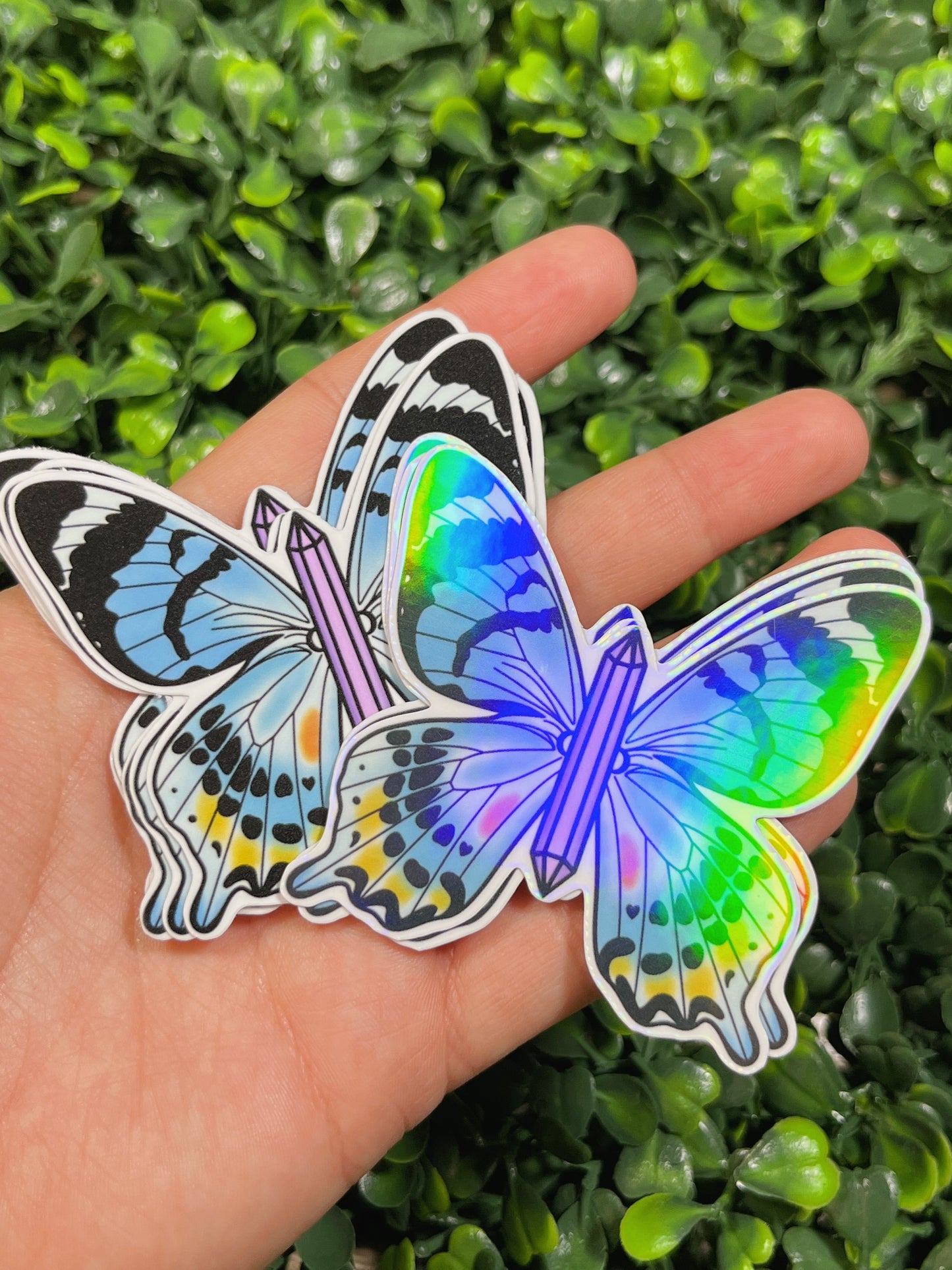 Crystal Butterfly Sticker