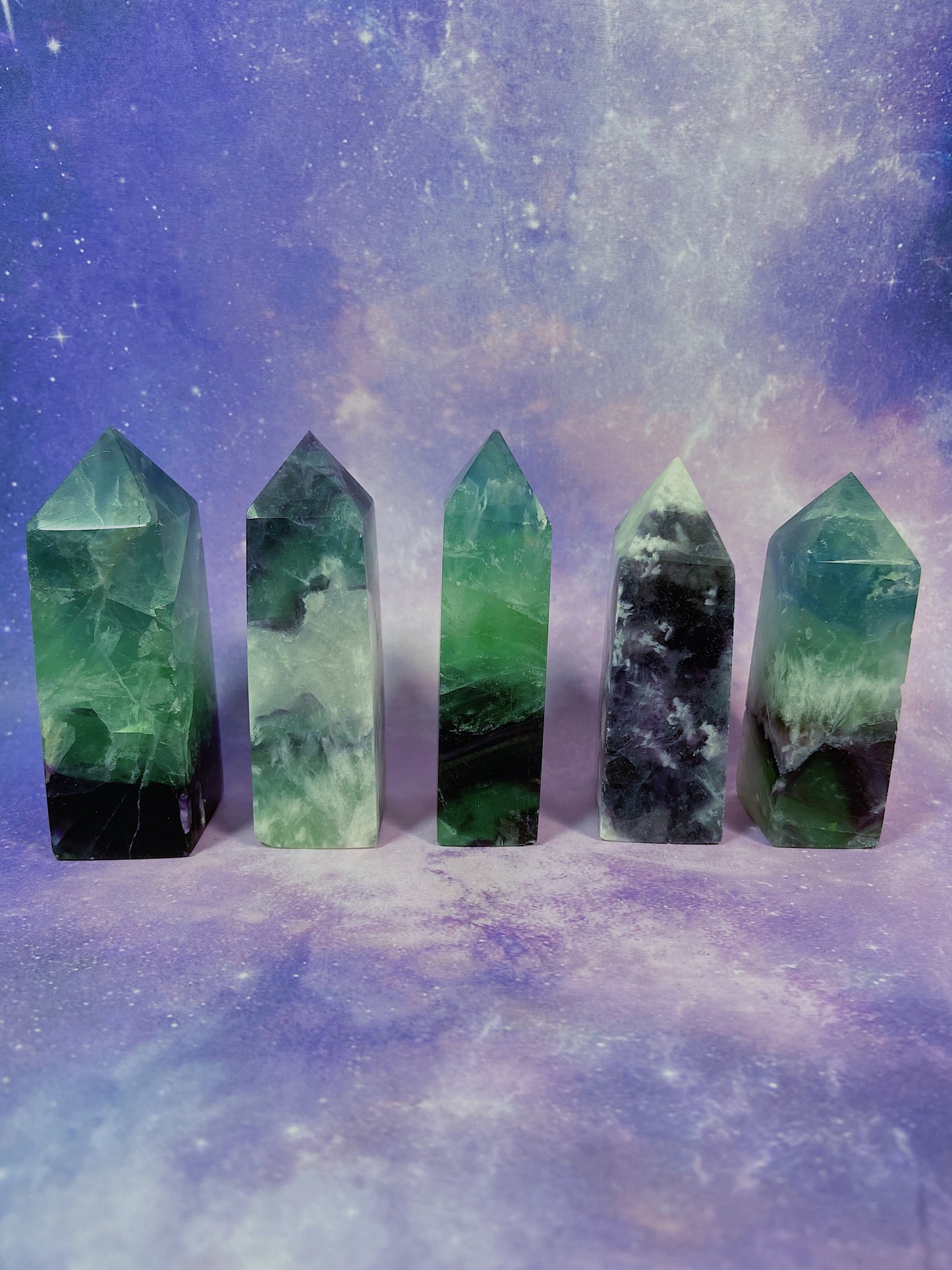 Snowflake Fluorite Tower