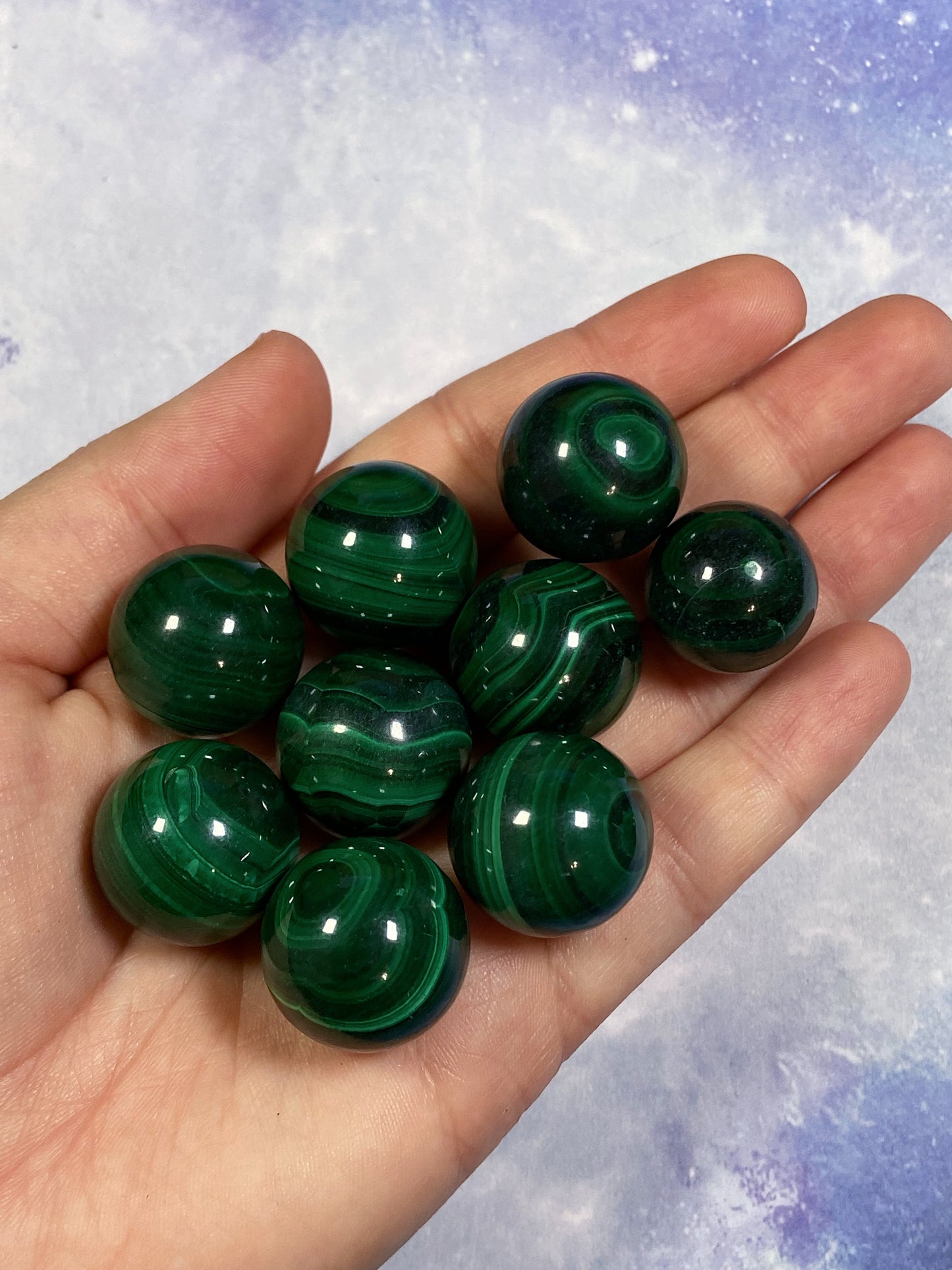 Mini Malachite Sphere