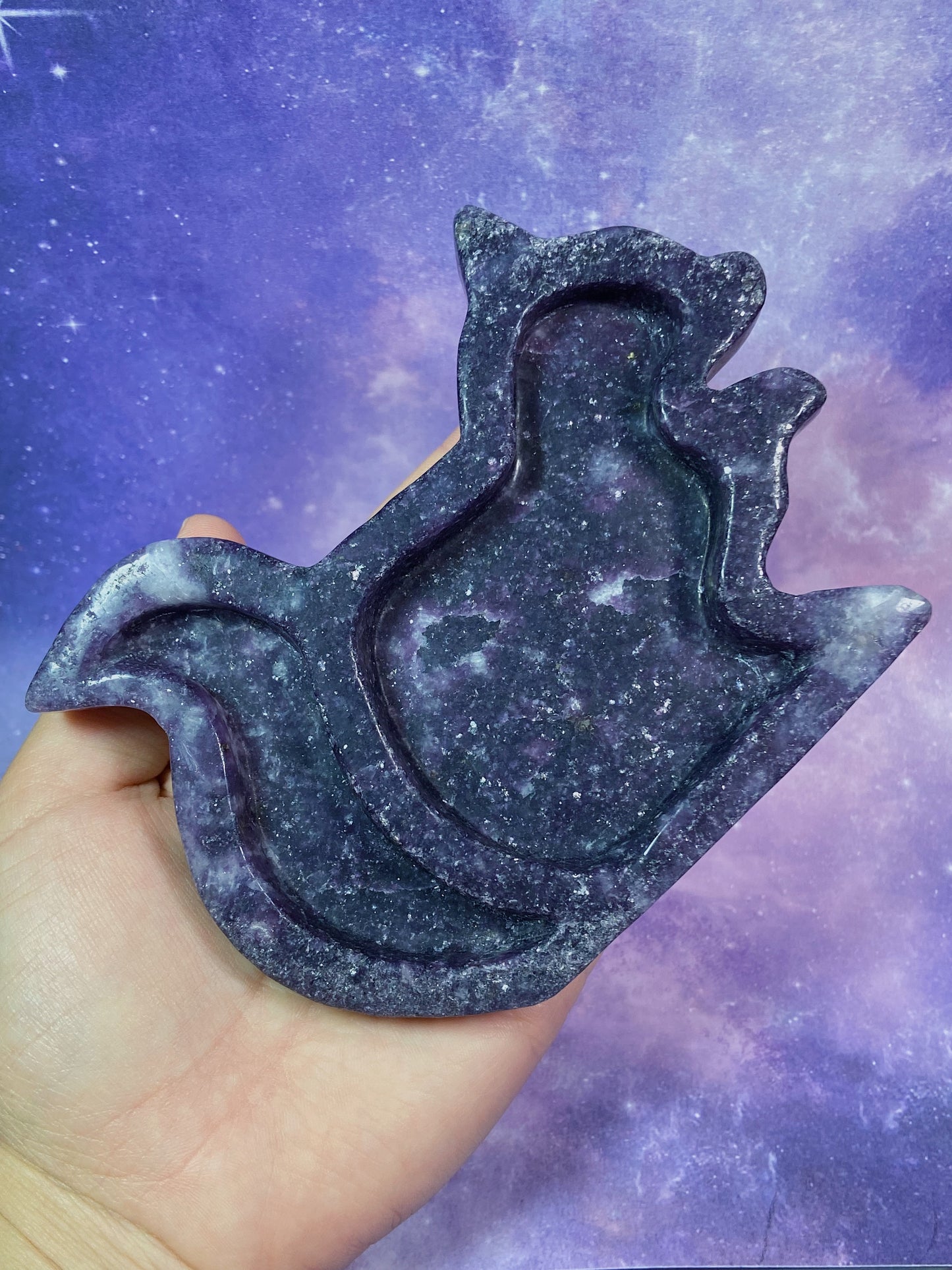 Lepidolite Squirrel Dish