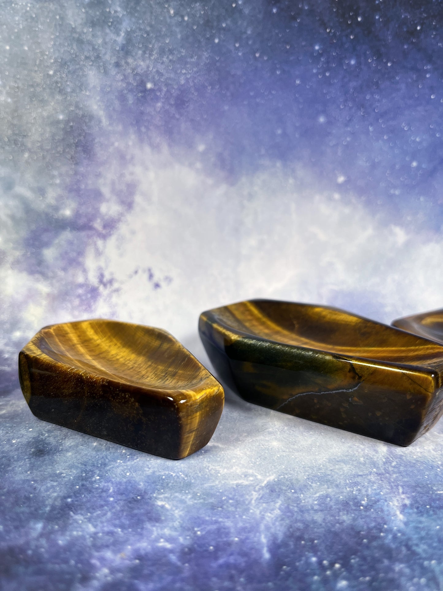 Tiger's Eye Coffin Dish