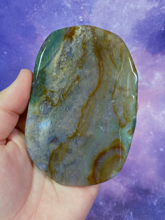Colorful Moss Agate Slab