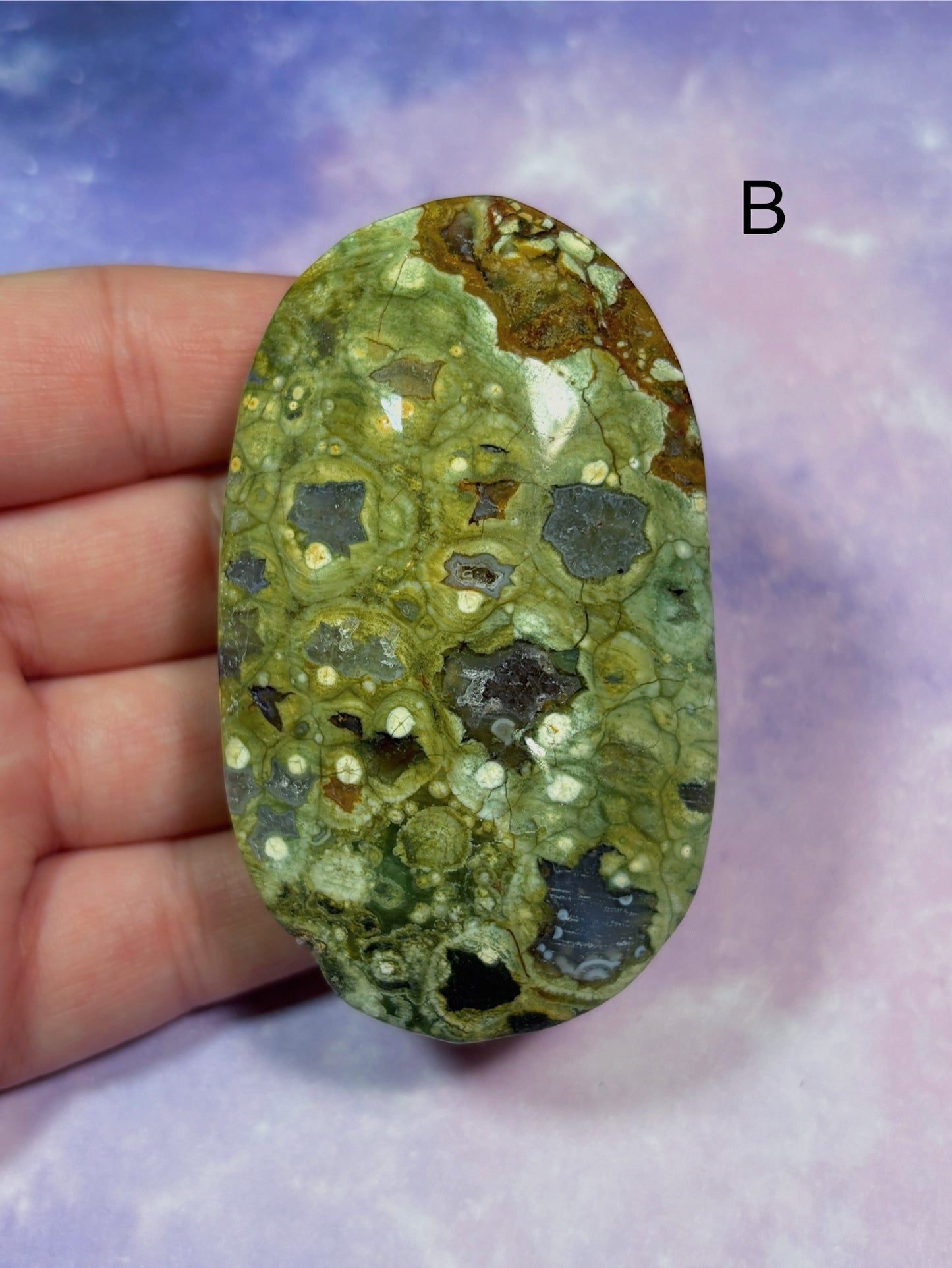 Rainforest Jasper Palm Stone