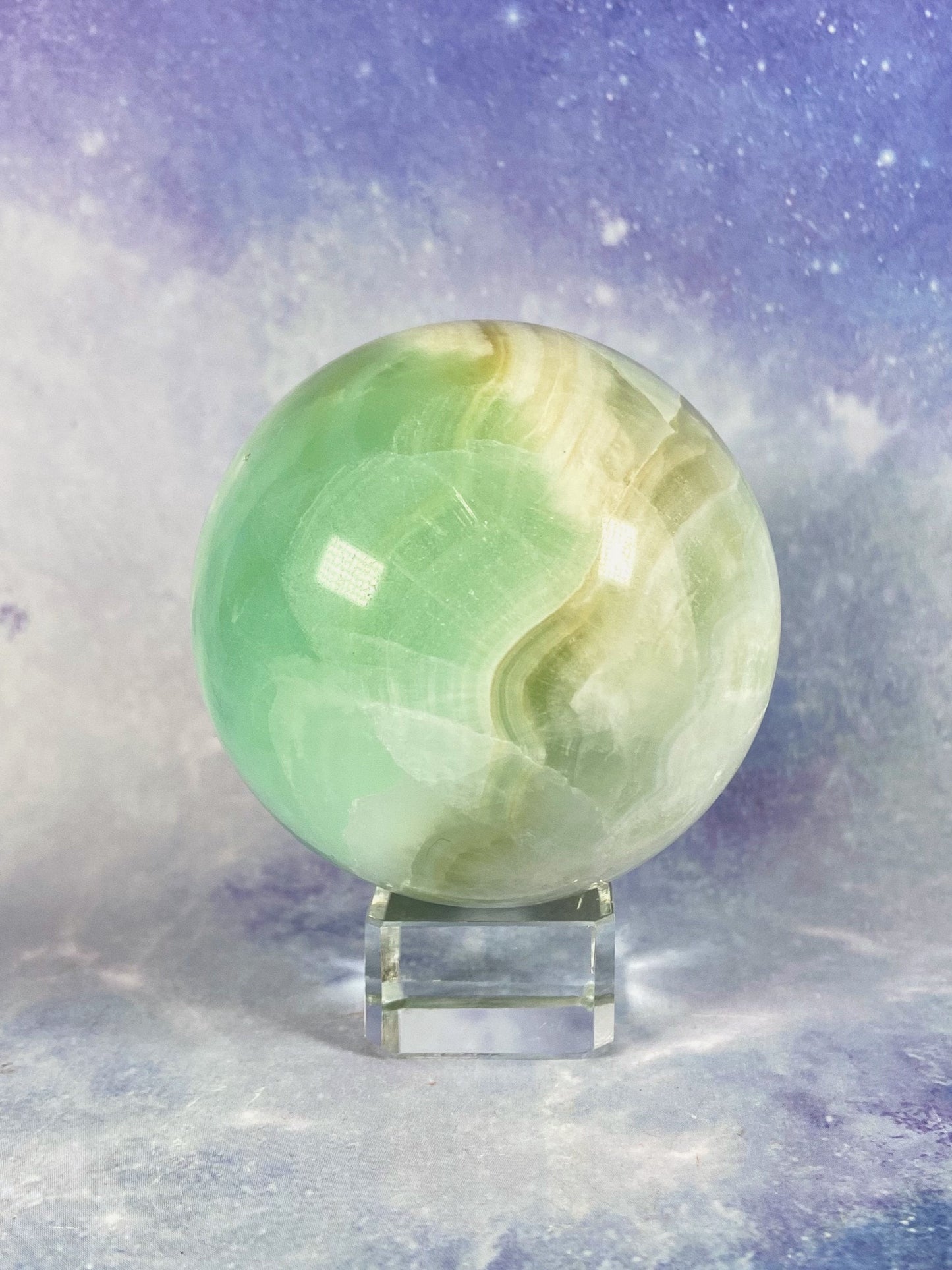 Pistachio Calcite Sphere