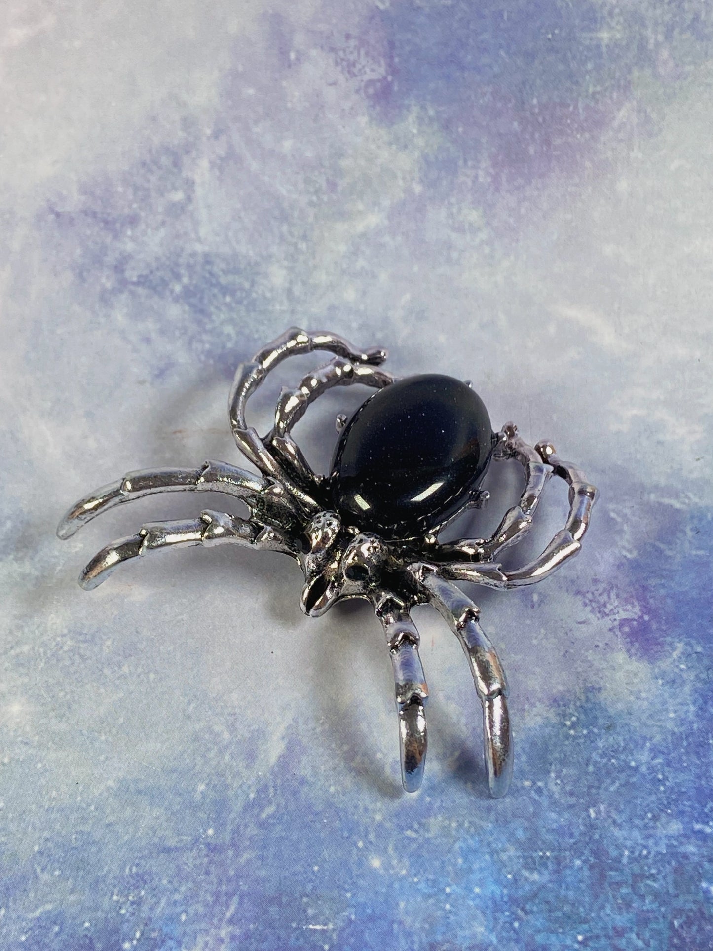 Blue Sandstone Spider Brooch/Pendant