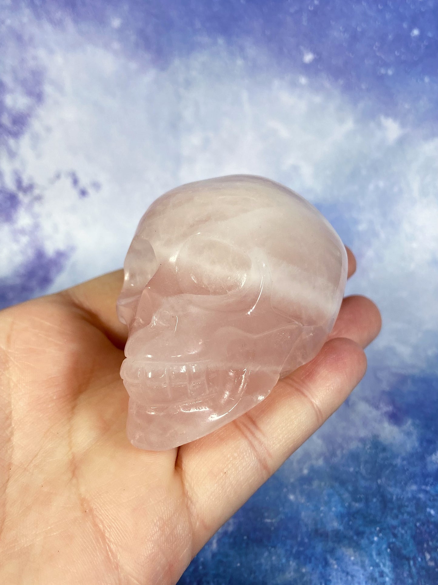 Rose Quartz Skull