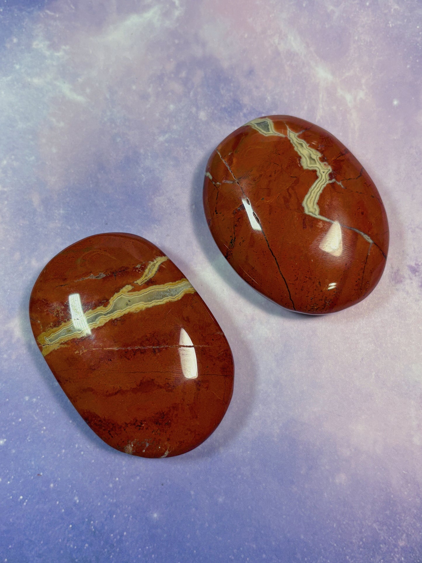 Red Jasper Palm Stone