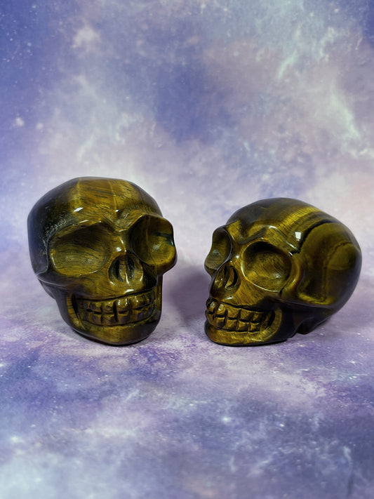 Tiger's Eye Skull