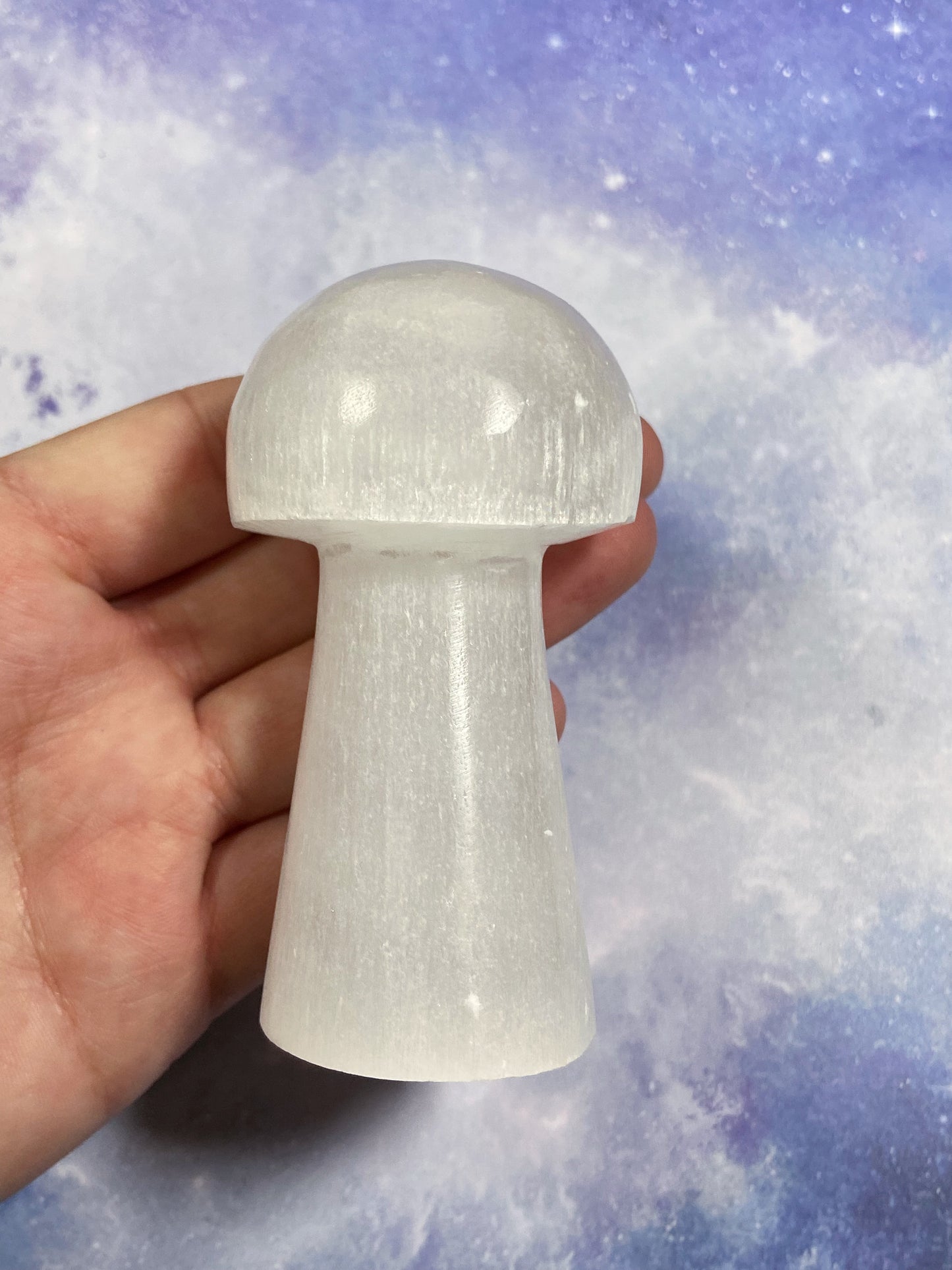 Satin Spar (Selenite) Mushroom