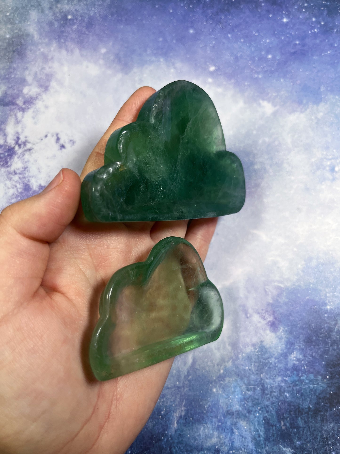 Green Fluorite Cloud Dish